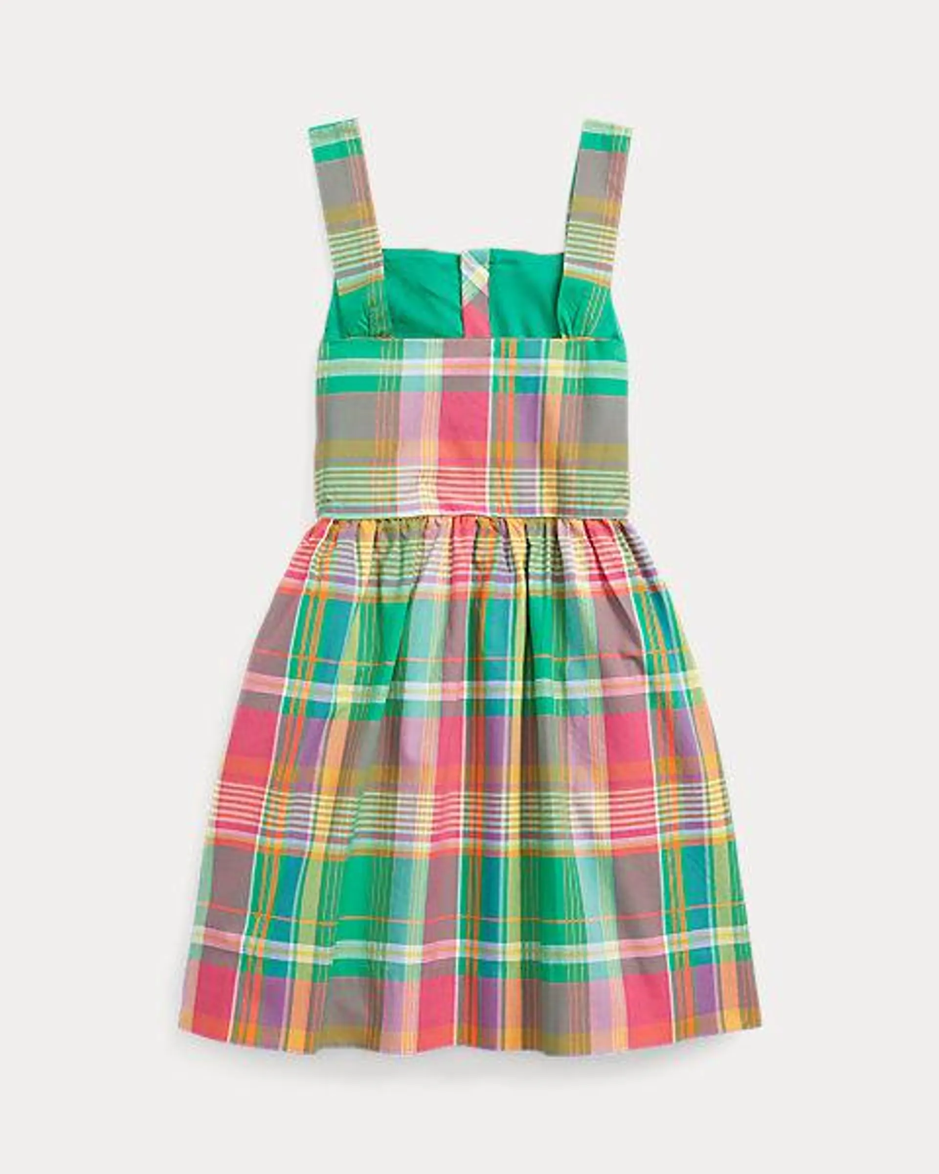 Plaid Cotton Poplin Dress
