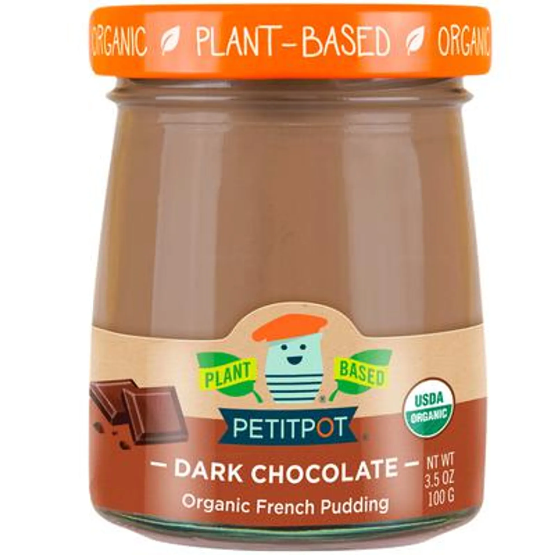 Petit Pot Plant Based Dark Chocolate Organic French Pudding