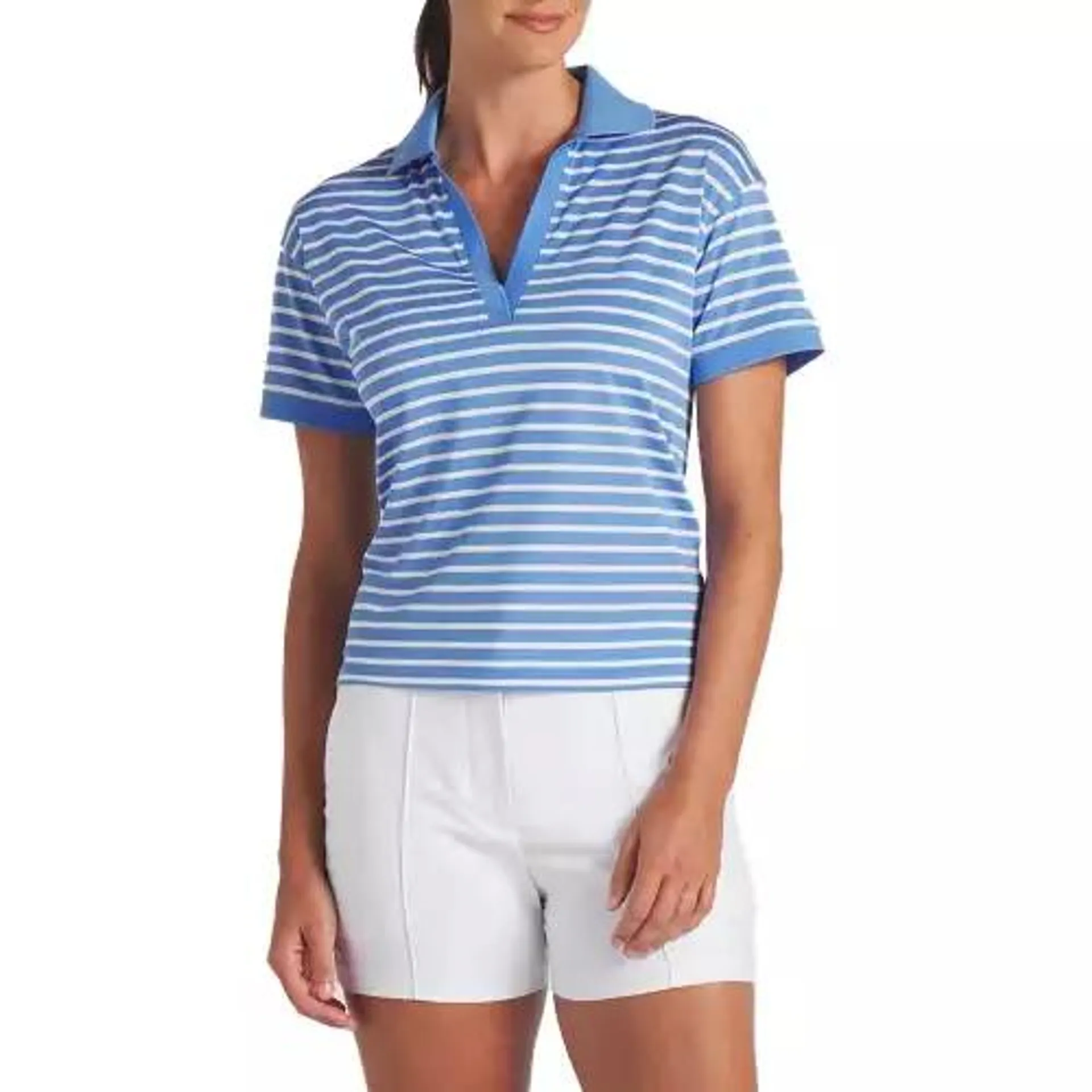 Women's Puma Everyday Striped Pique Golf Polo