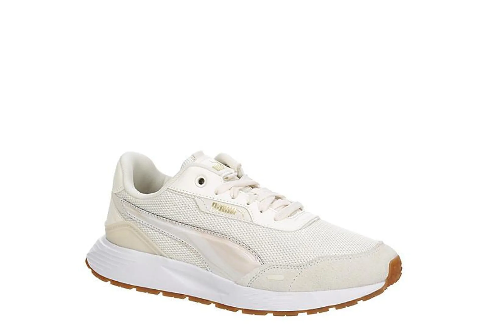 Puma Womens Runtamed Plus Marble Sneaker - Off White