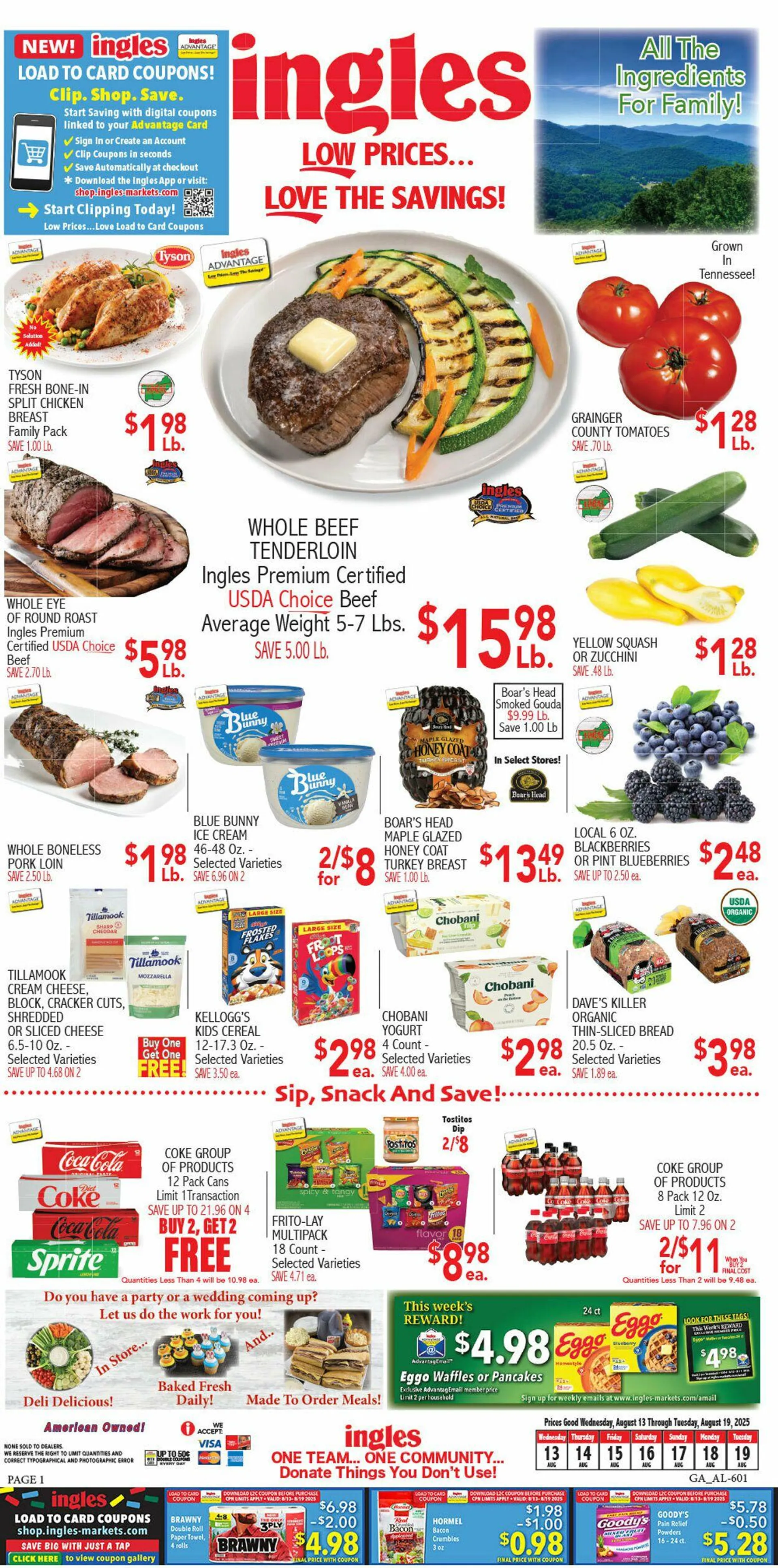 Weekly ad Ingles Current weekly ad from August 13 to August 19 2025 - Page 1
