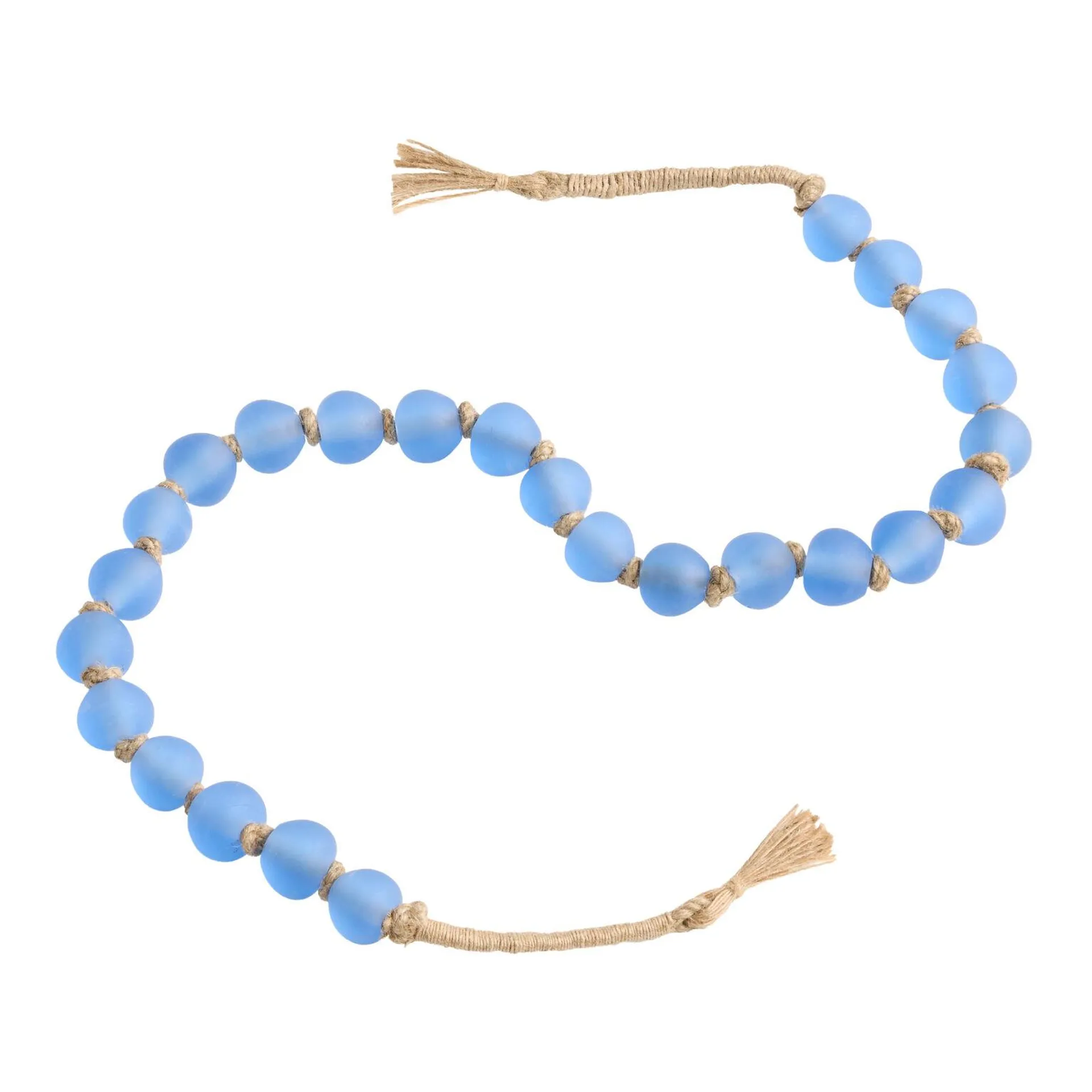 Blue Glass Bead Garland Decor