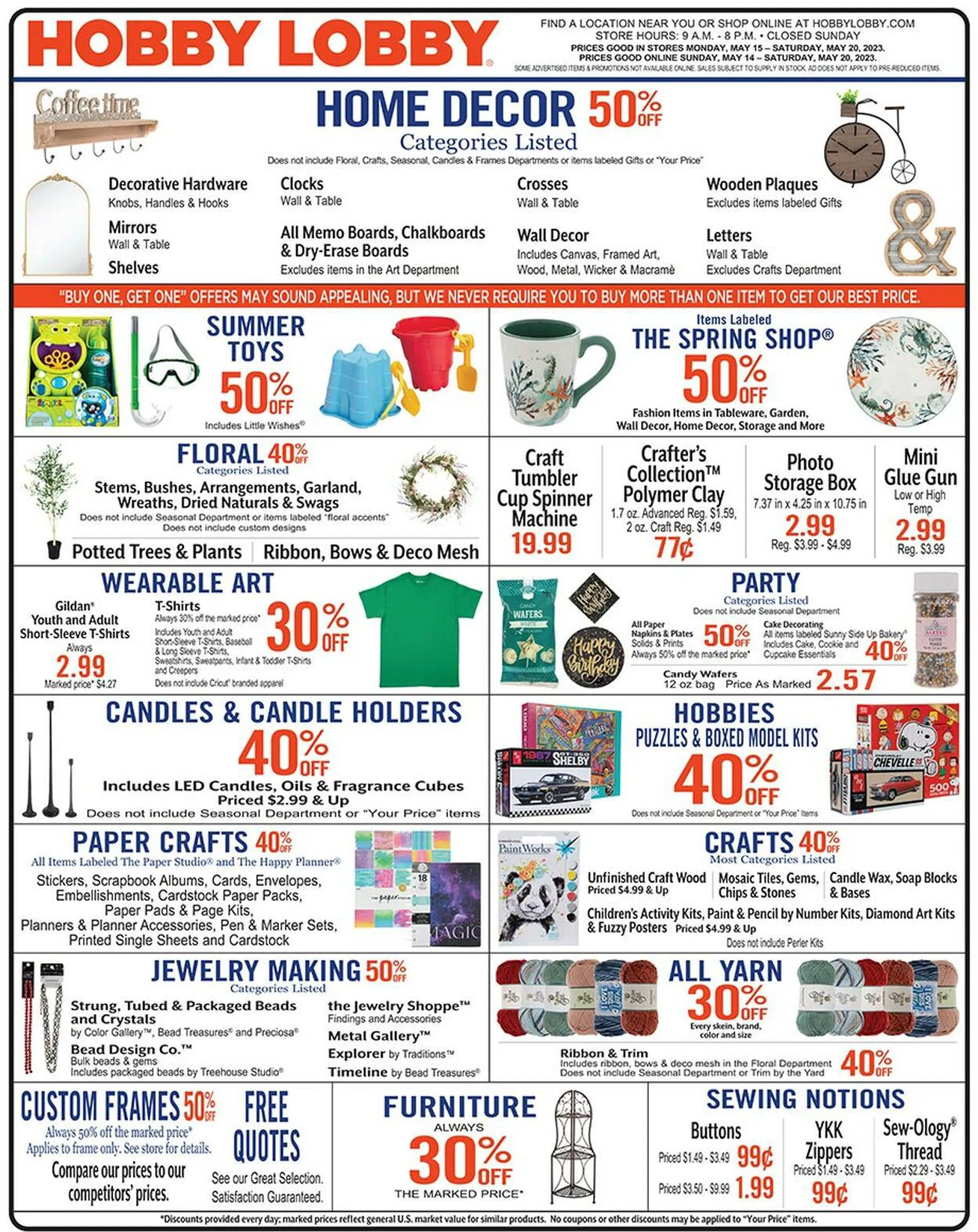Hobby Lobby Current weekly ad - 1