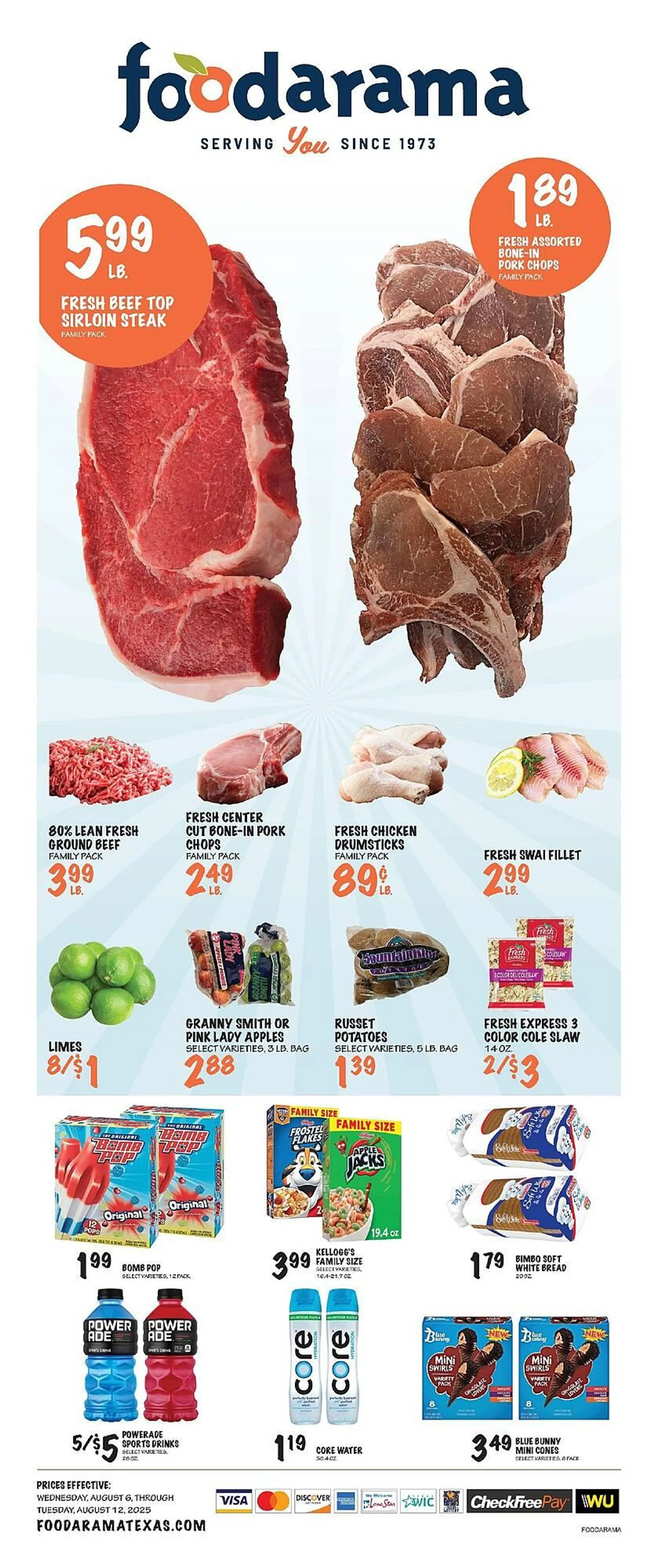 Weekly ad Foodarama Weekly Ad from August 6 to August 12 2025 - Page 1