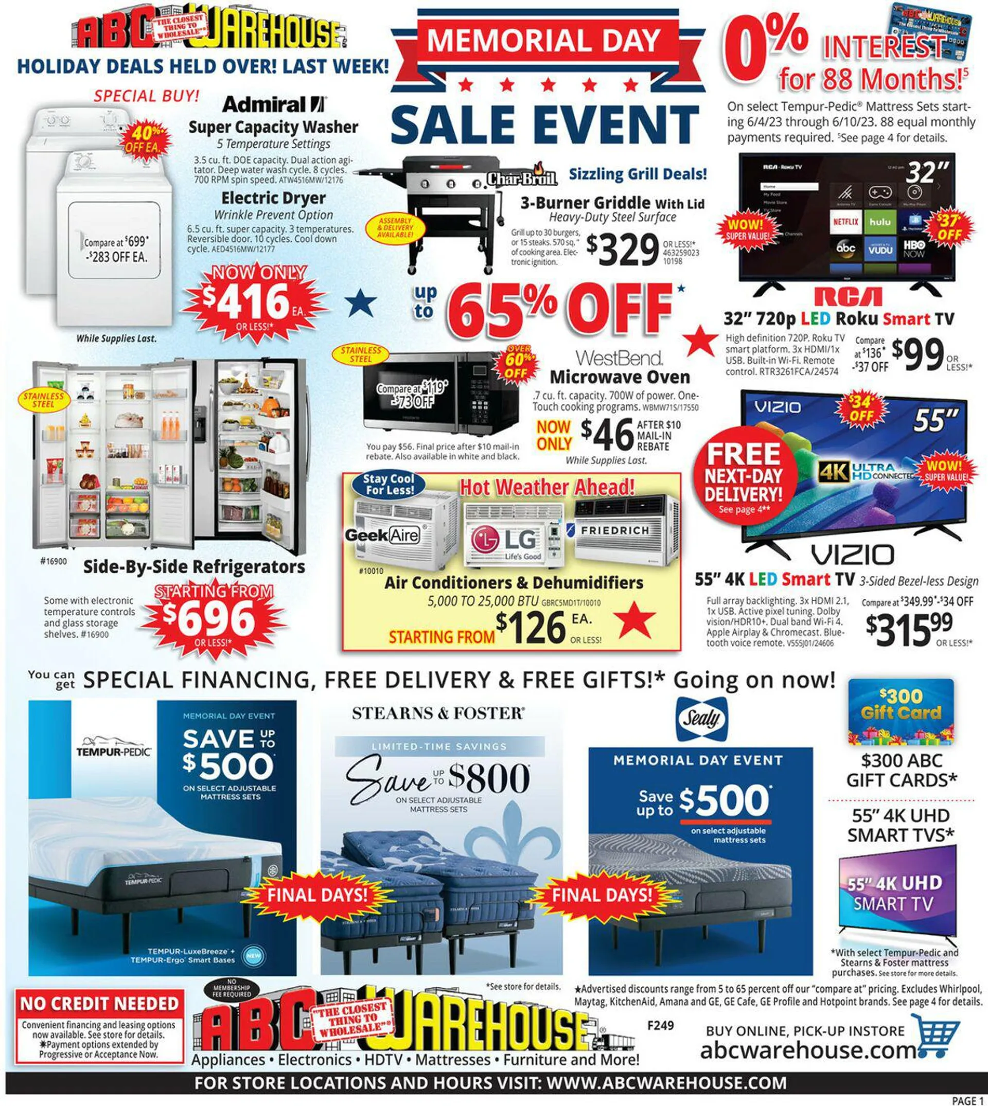 ABC Warehouse Current weekly ad