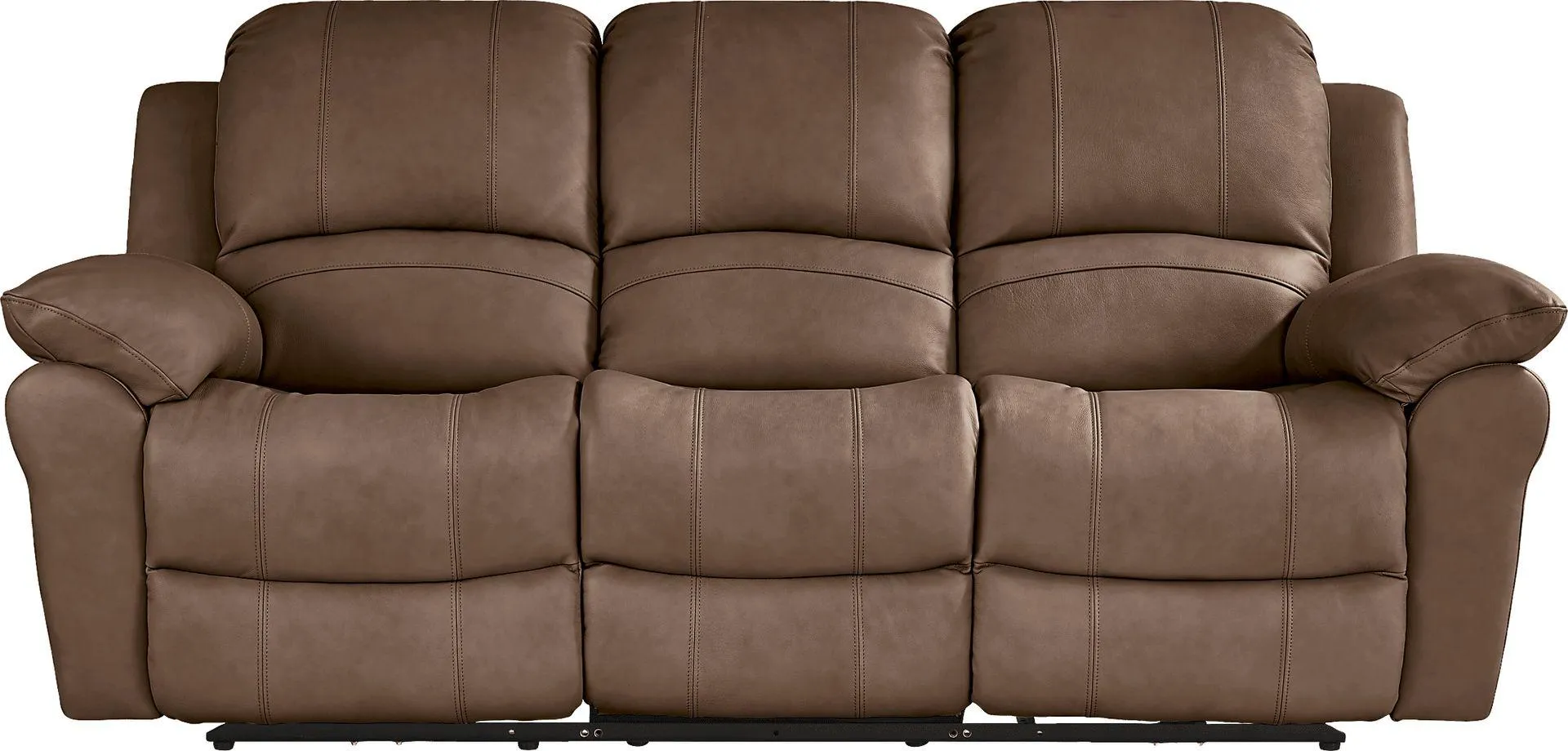 Vercelli Way Leather Non-Power Reclining Sofa