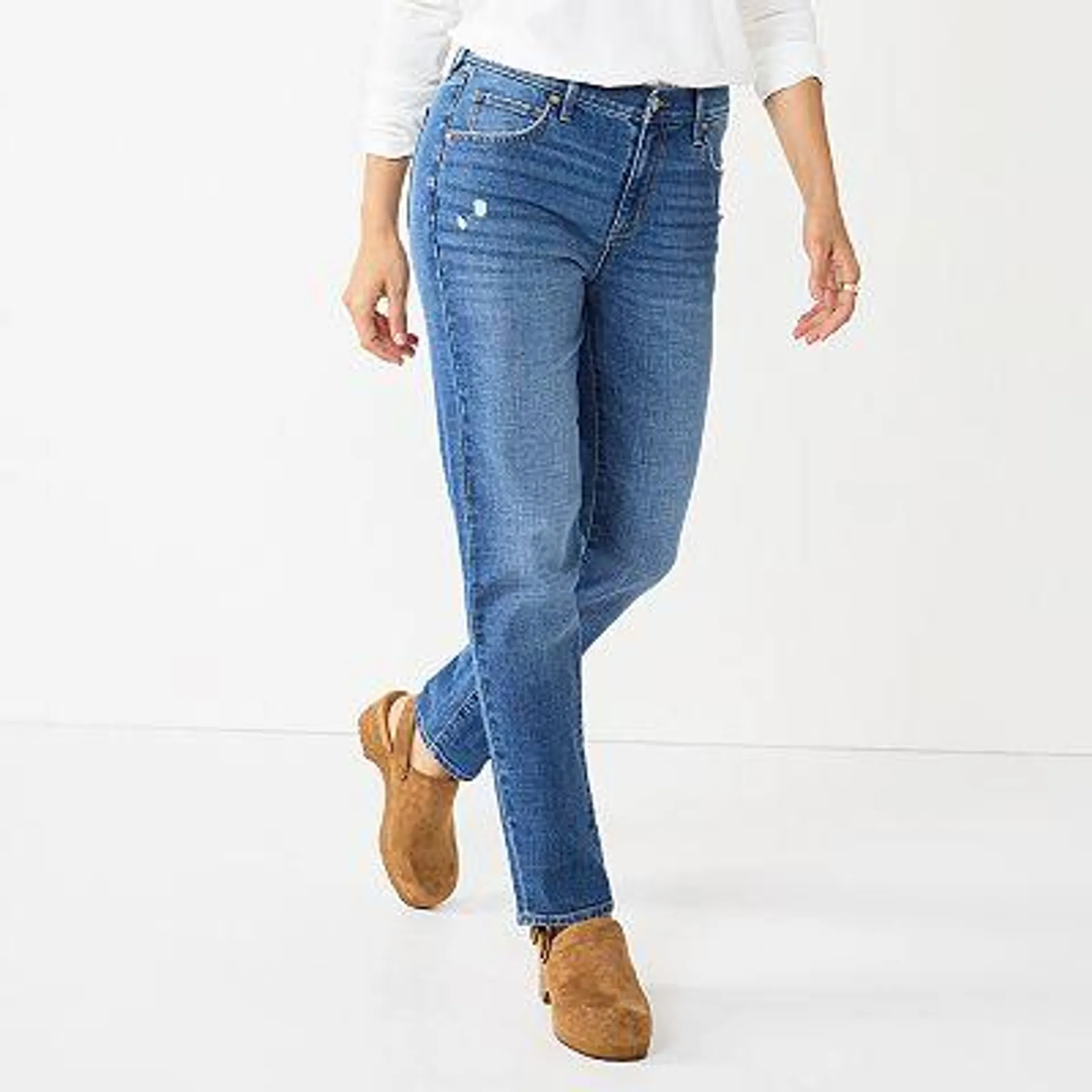 Women's Sonoma Goods For Life® High-Waisted Boyfriend Jeans