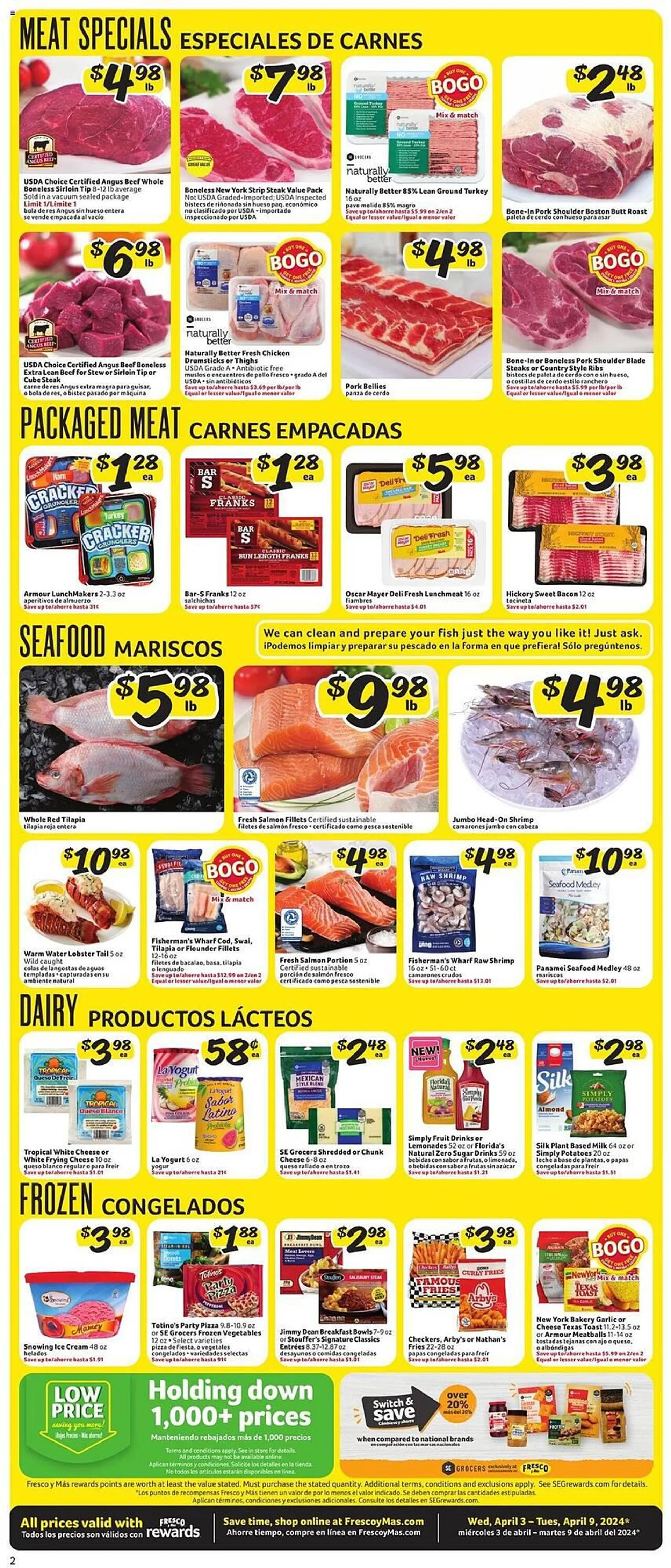 Weekly ad Fresco y Más Weekly Ad from April 3 to April 9 2024 - Page 2
