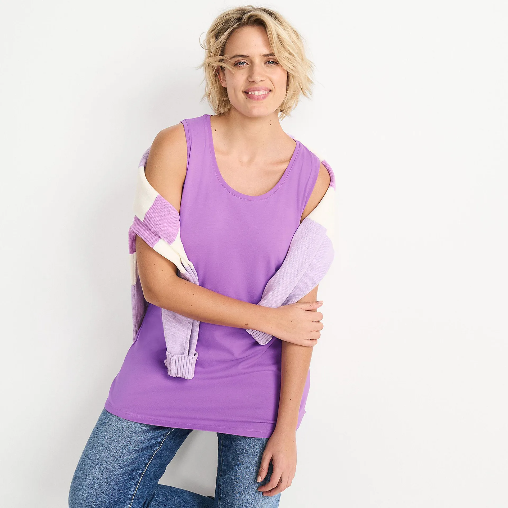 Women's Supima Cotton Tunic Tank Top