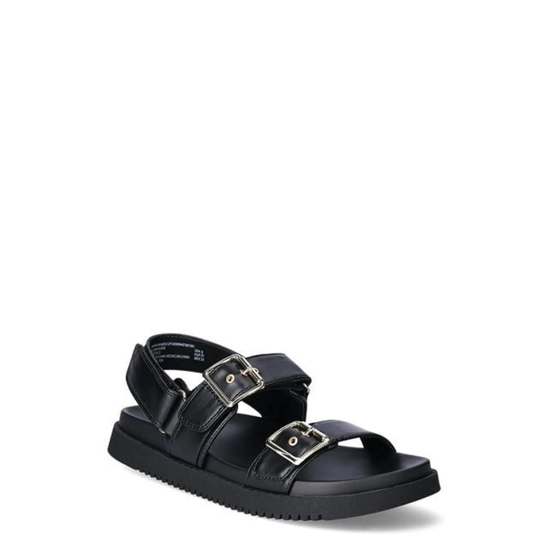 Madden NYC Women's Double Buckle Footbed Sandals