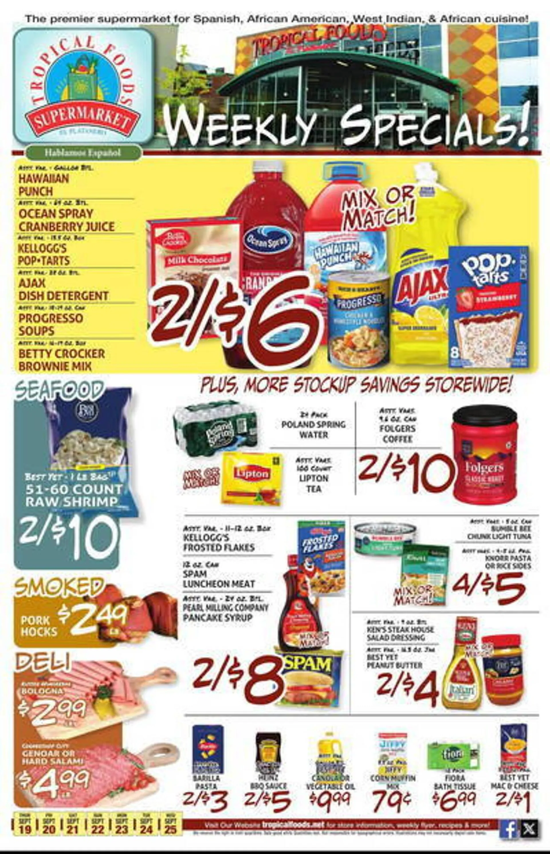 Tropical Foods Supermarket Weekly Ad - 1