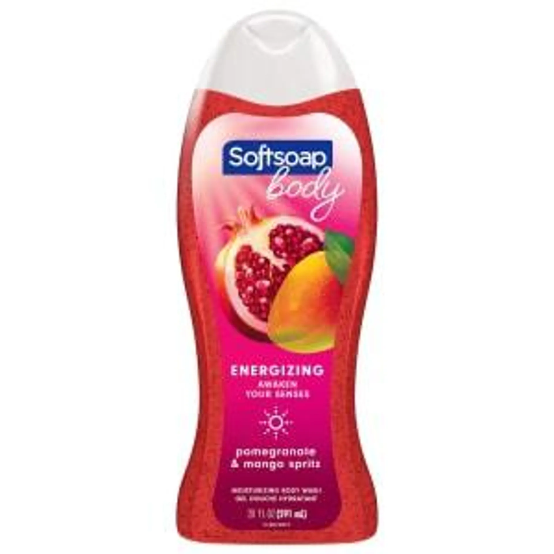 Softsoap Moisturizing Body Wash, Juicy Pomegranate and Mango - 20 Fl. Oz.