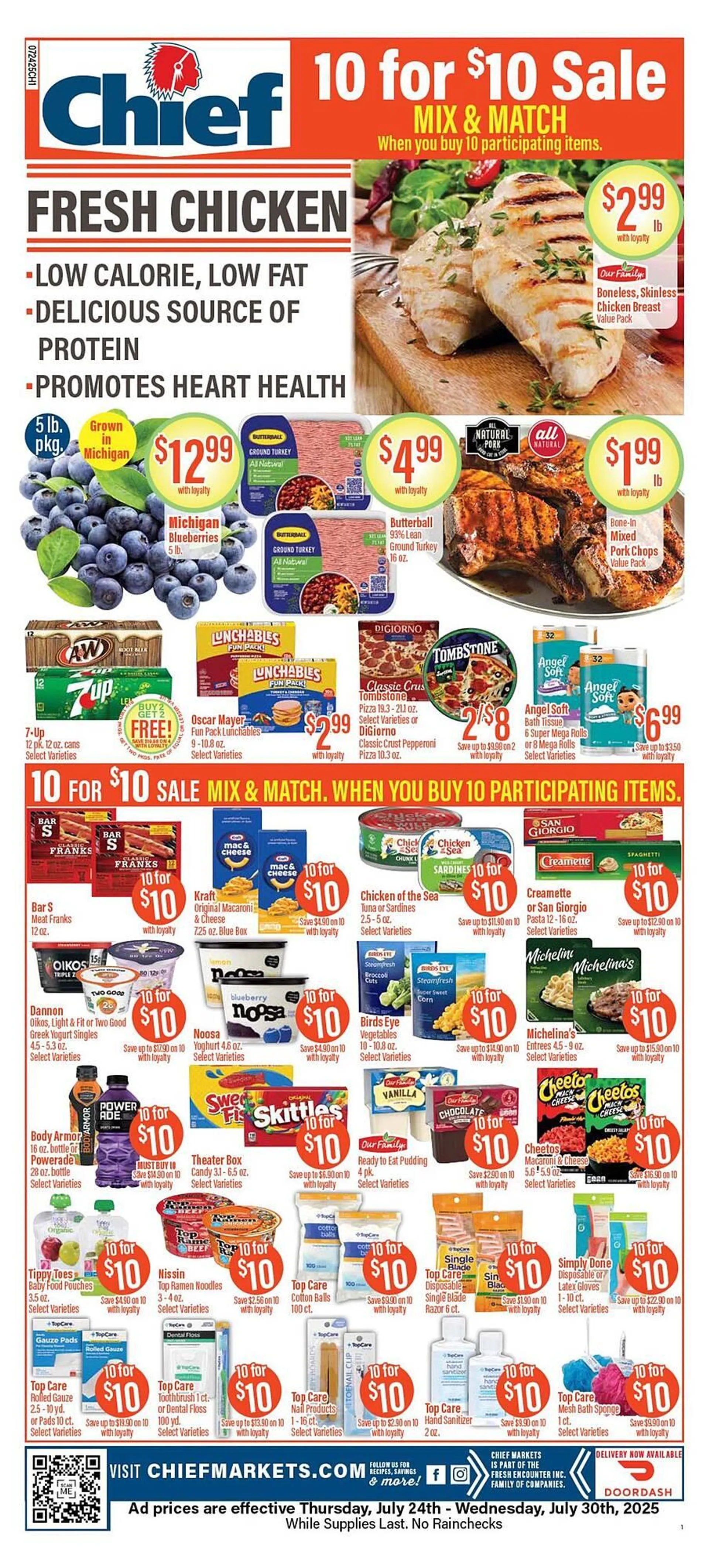 Weekly ad Chief Supermarket Weekly Ad from July 24 to July 30 2025 - Page 1