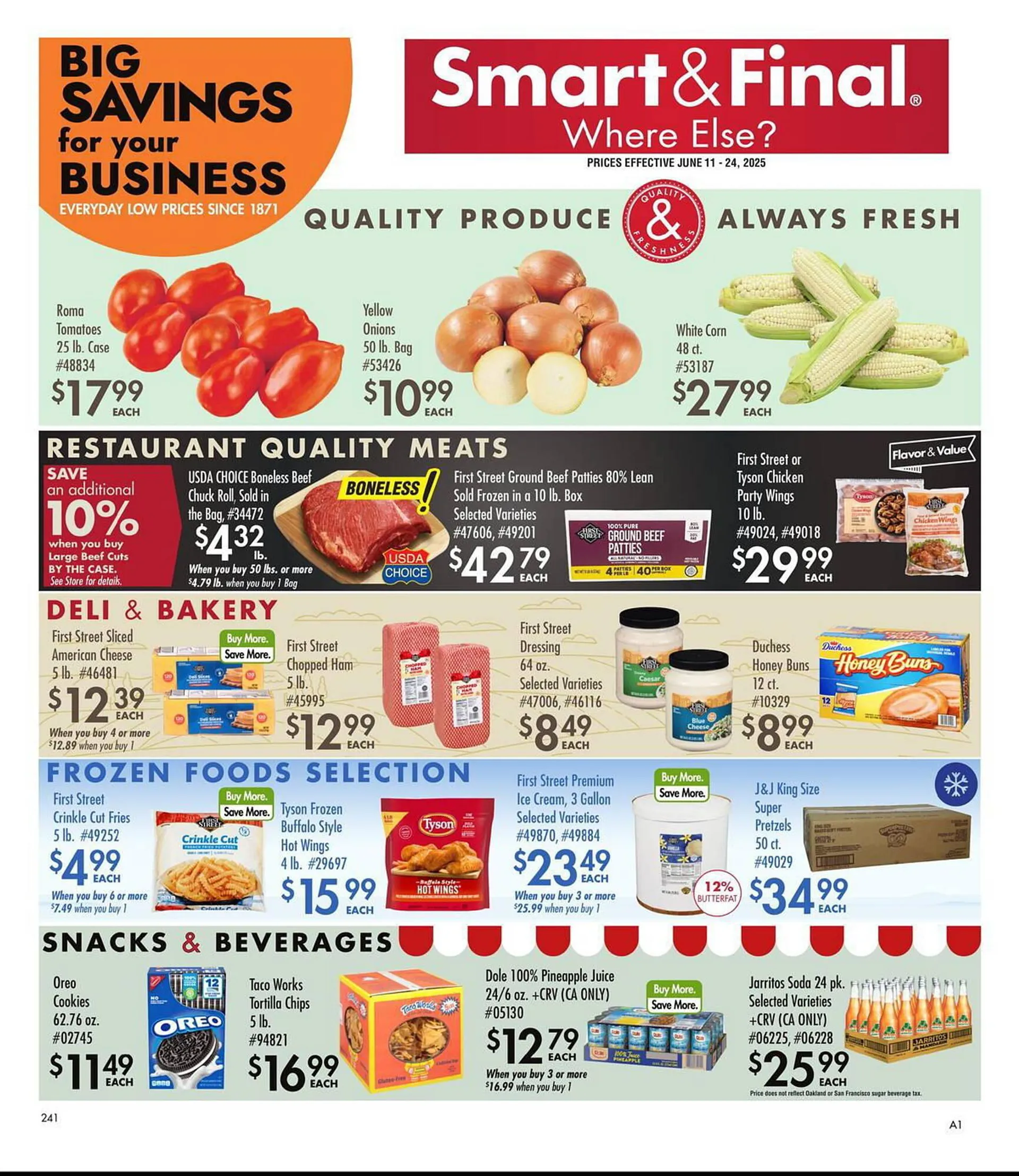 Weekly ad Smart & Final Weekly Ad from June 11 to June 24 2025 - Page 1