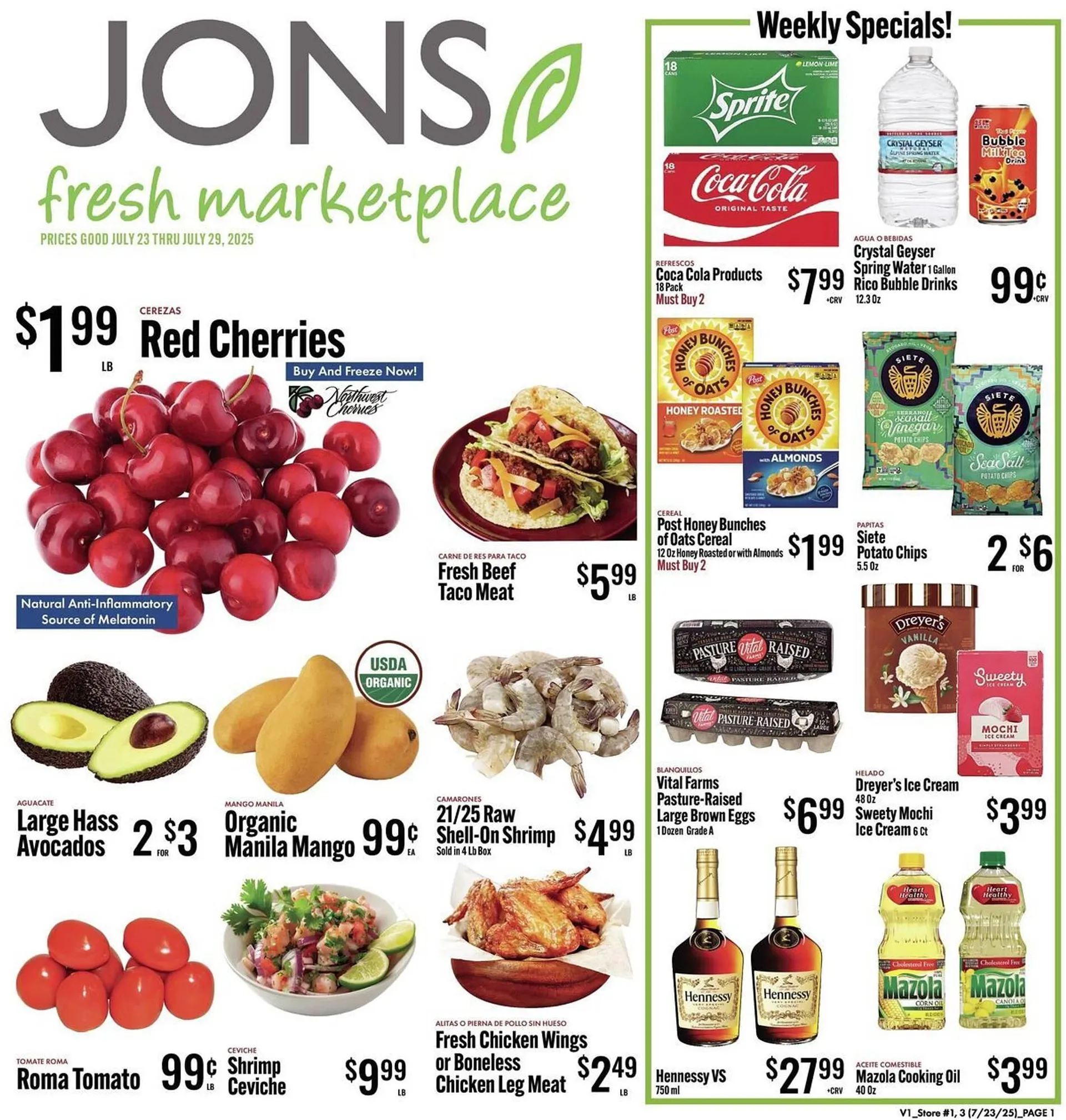 Weekly ad Jons International Weekly Ad from July 23 to July 29 2025 - Page 1