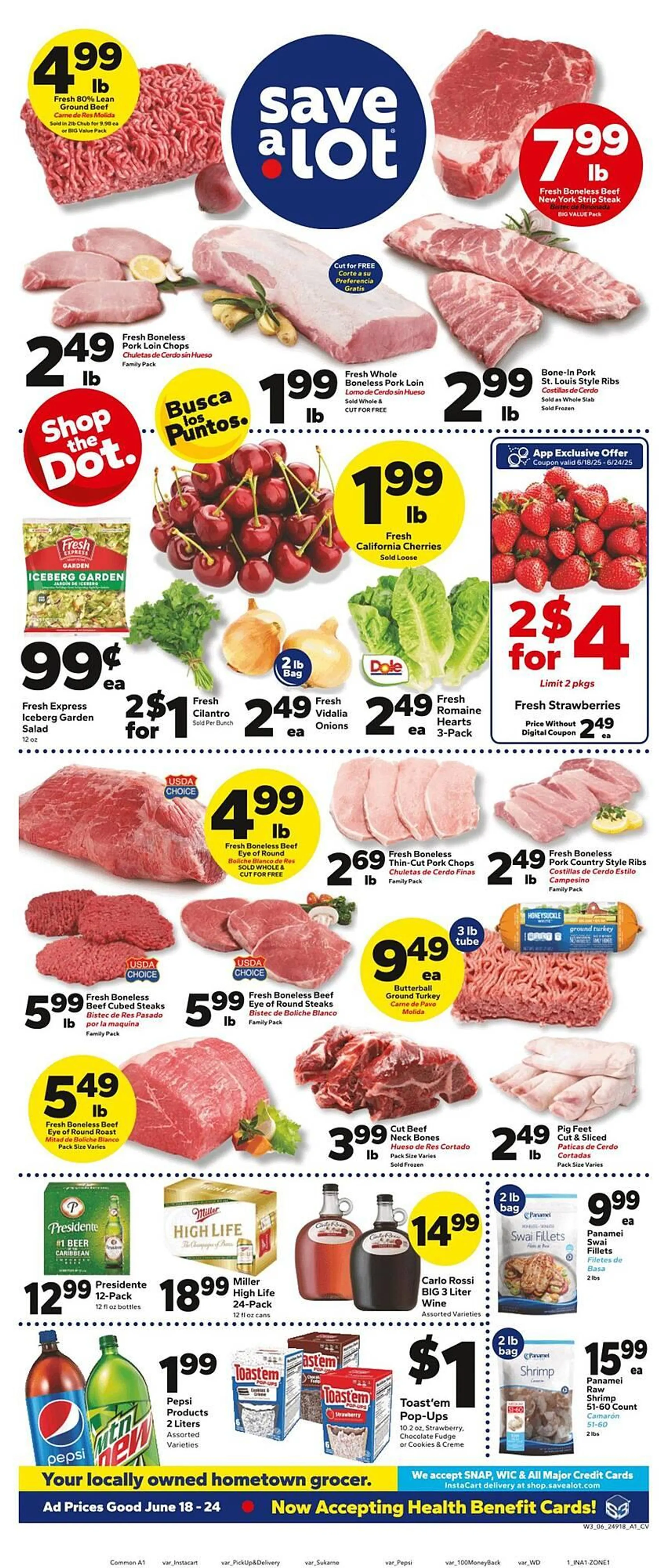 Weekly ad Save a Lot Weekly Ad from June 18 to June 24 2025 - Page 1
