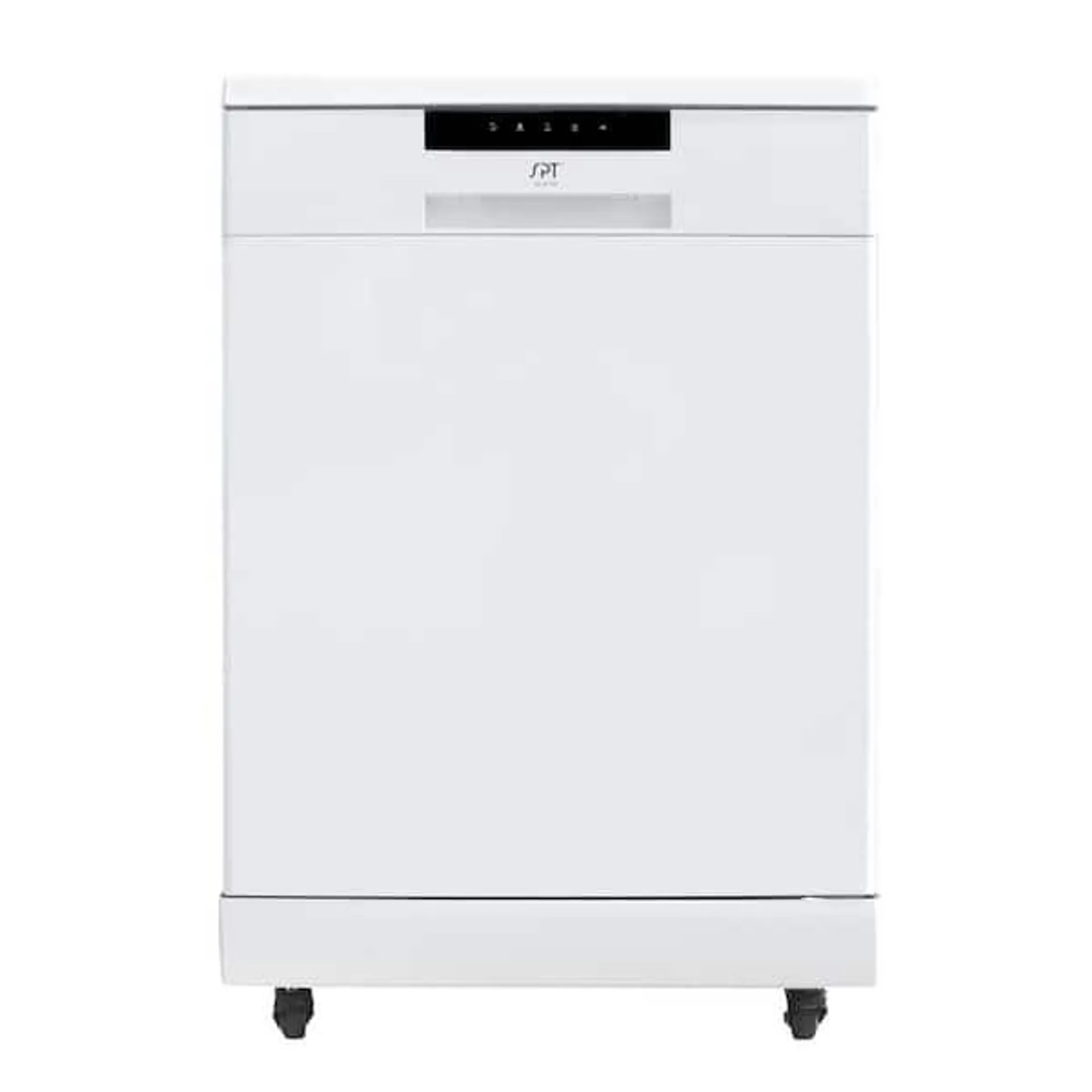 24 in. White Portable 120-Volt Dishwasher with 6 Cycles and 10 Place Settings Capacity