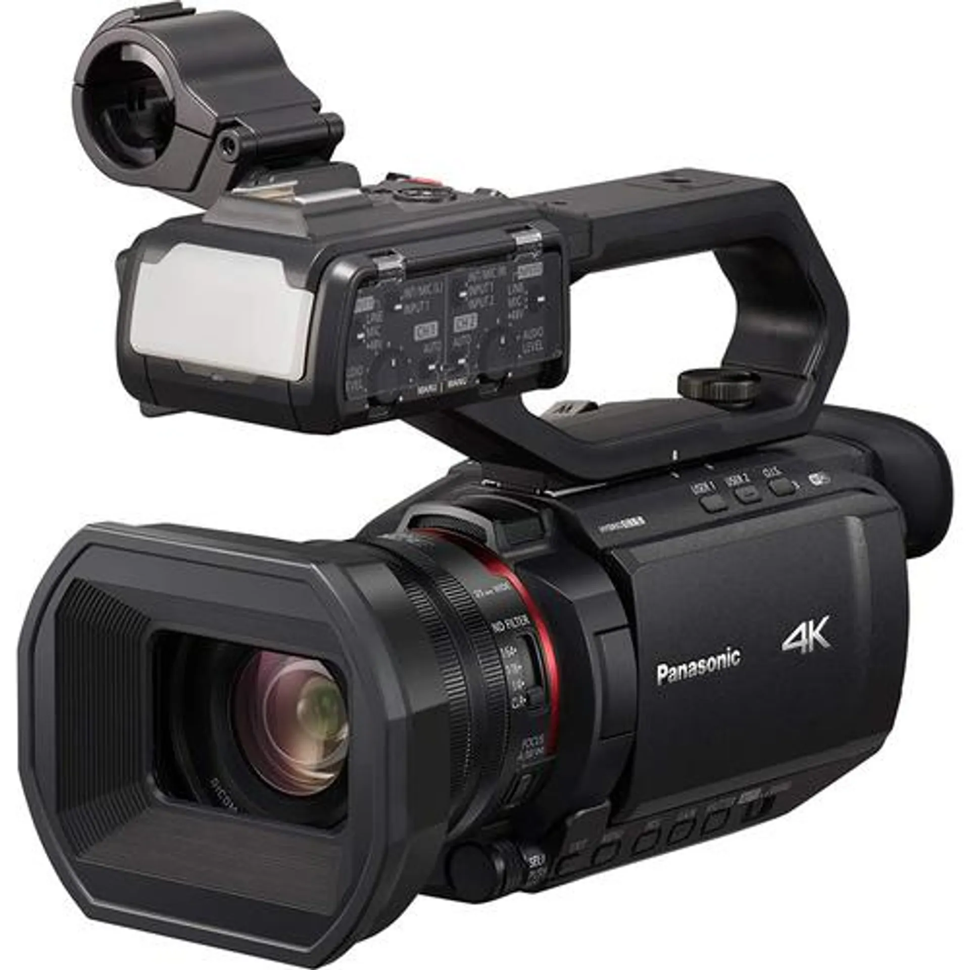 Panasonic X2000 4K Professional Camcorder with 24X Optical Zoom and WiFi HD - Open Box