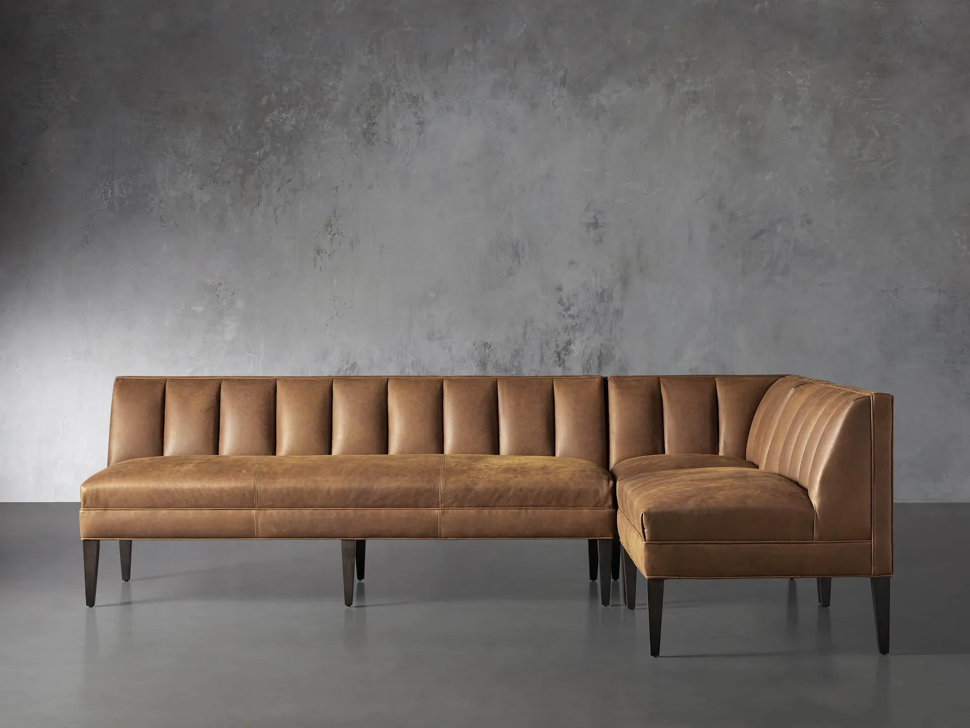 Gates Leather Banquette