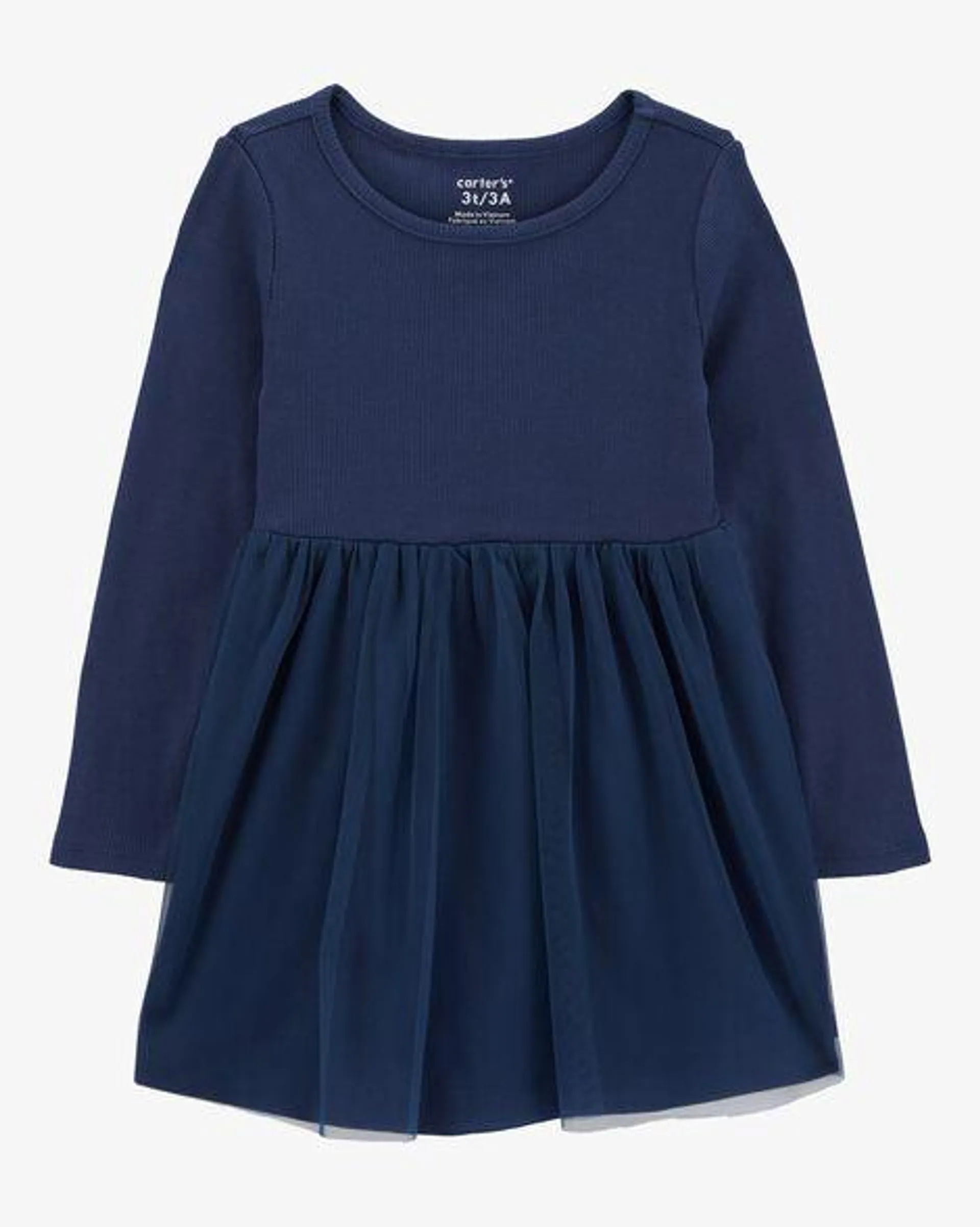 Baby Tutu Long-Sleeve Jersey Dress