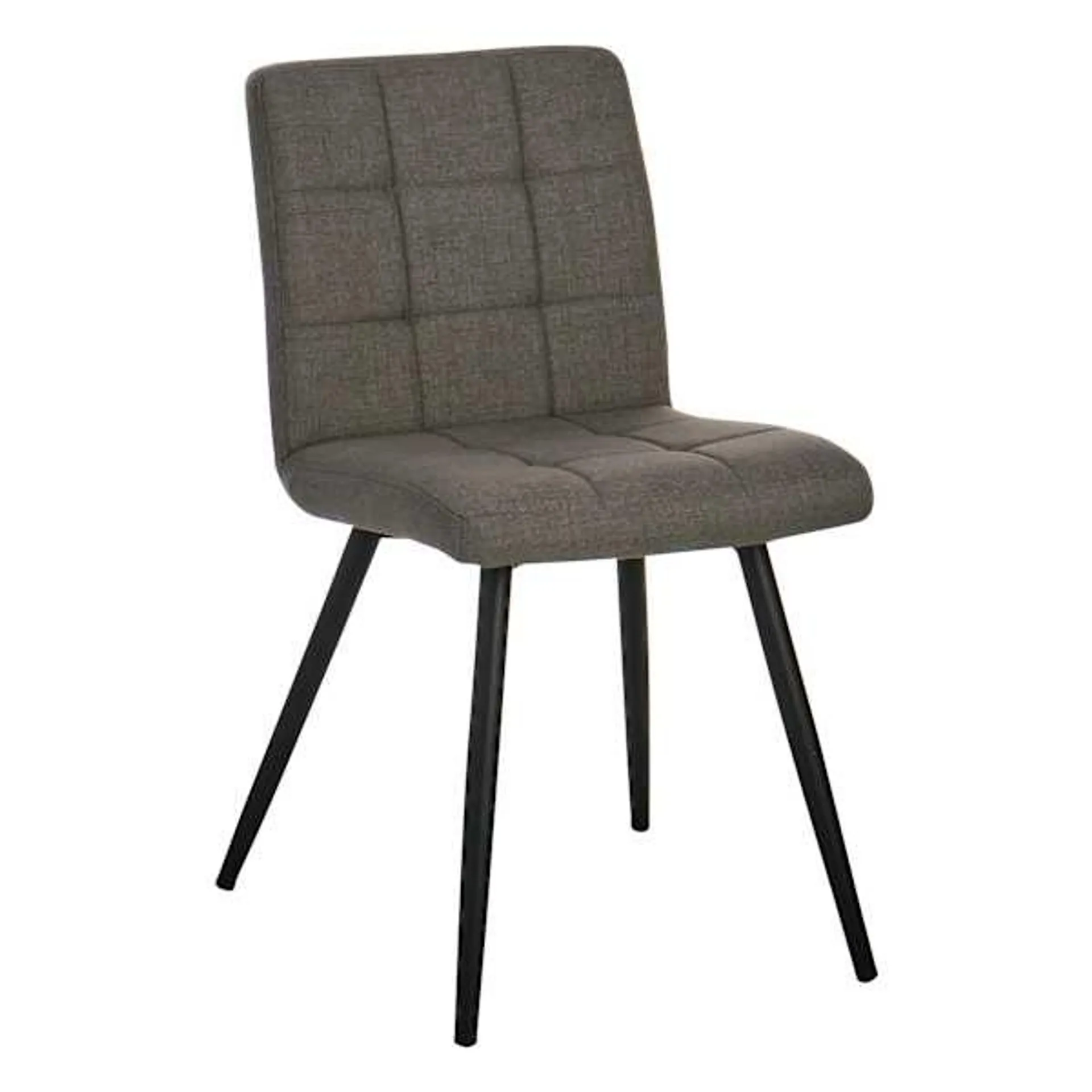 Crosby St. Mia Quilted Dining Chair, Grey