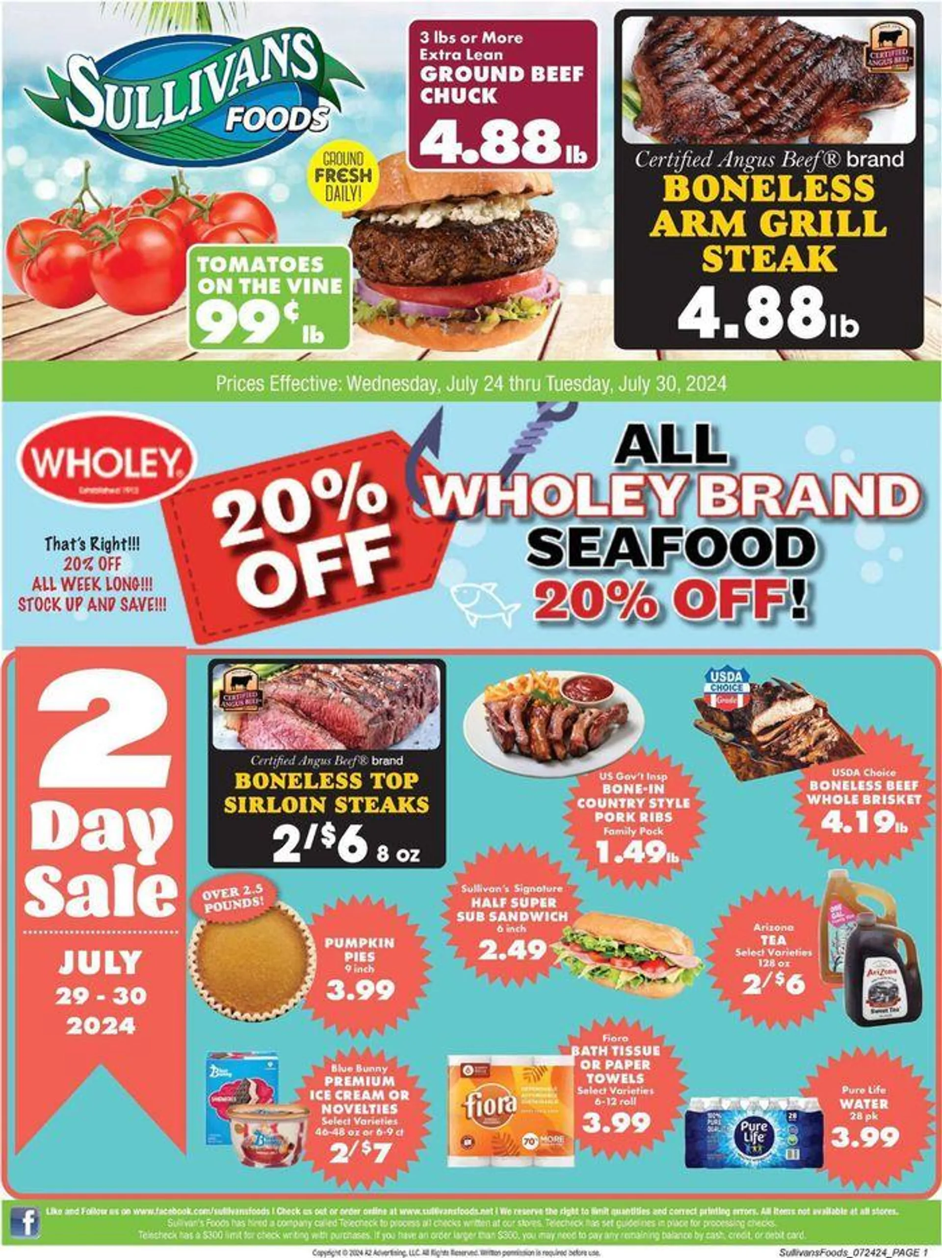 All Wholey brand Seafood 20% Off - 1