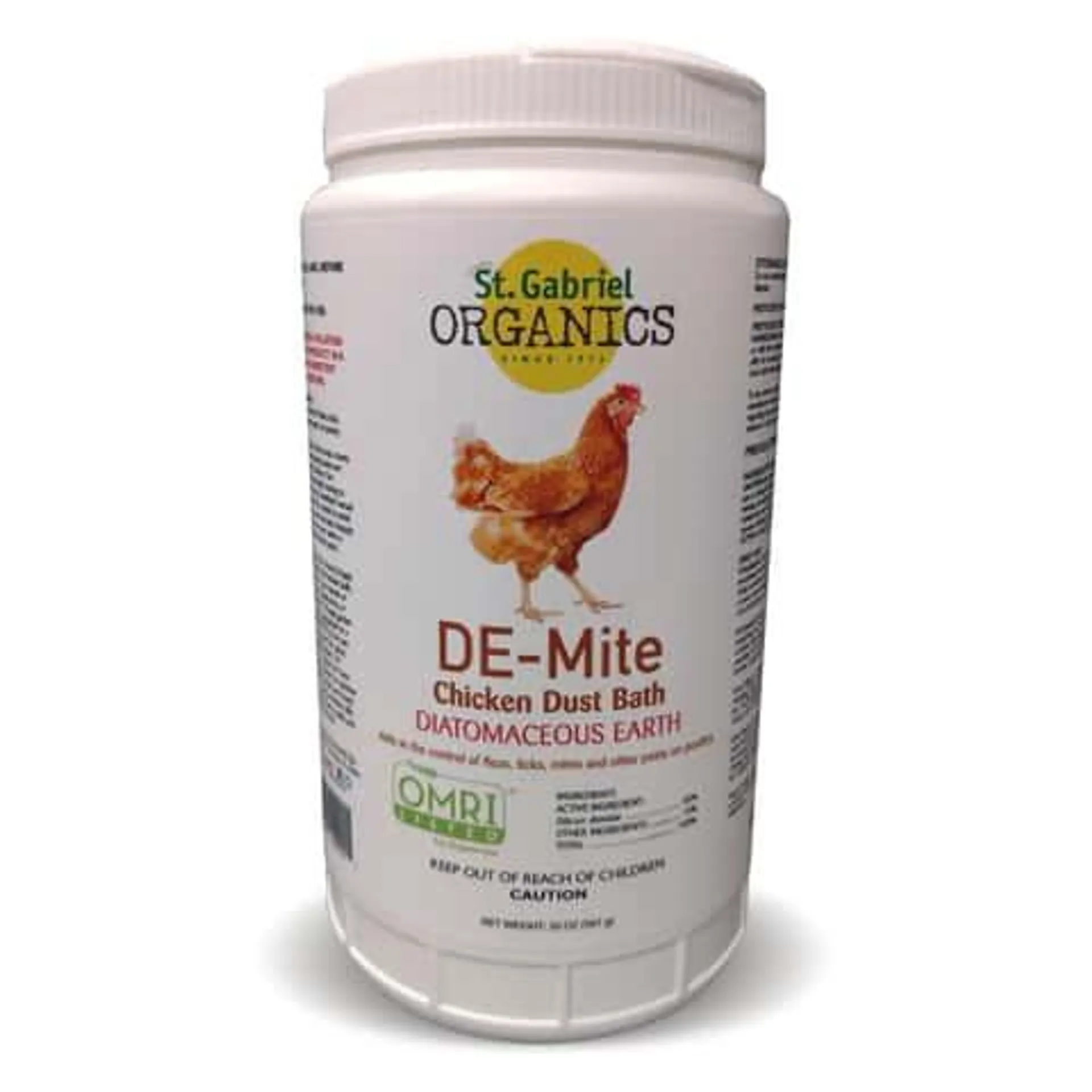 St. Gabriel Organics DE-Mite Dust Bath Organic Crawling Insect Killer Powder 20 oz