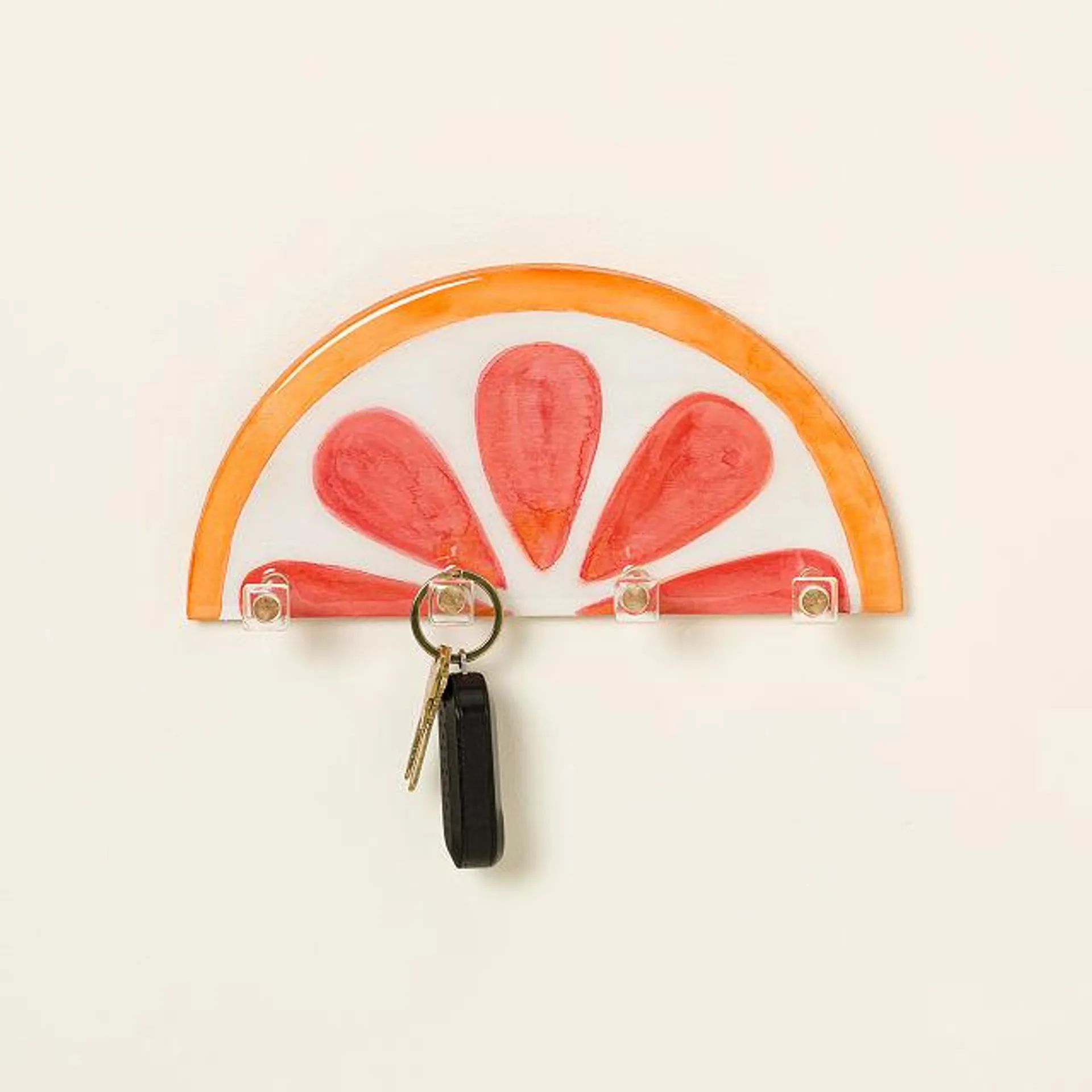 Slice of Sunshine Hand Painted Key Holder