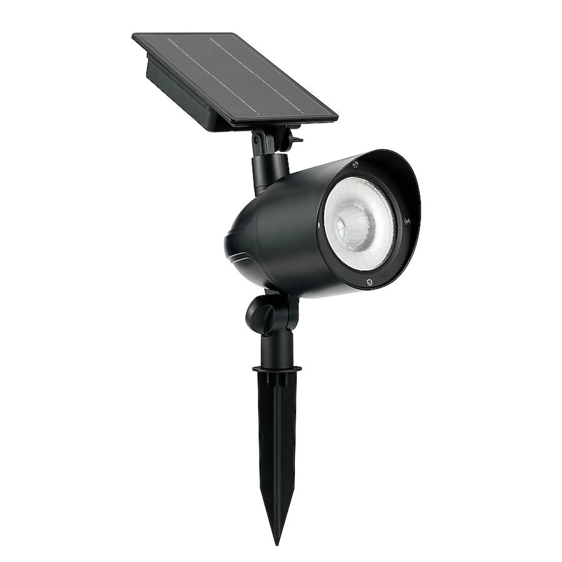 Harbor Breeze Color-Changing 120-Lumen Black Color Changing Solar LED Flood Light