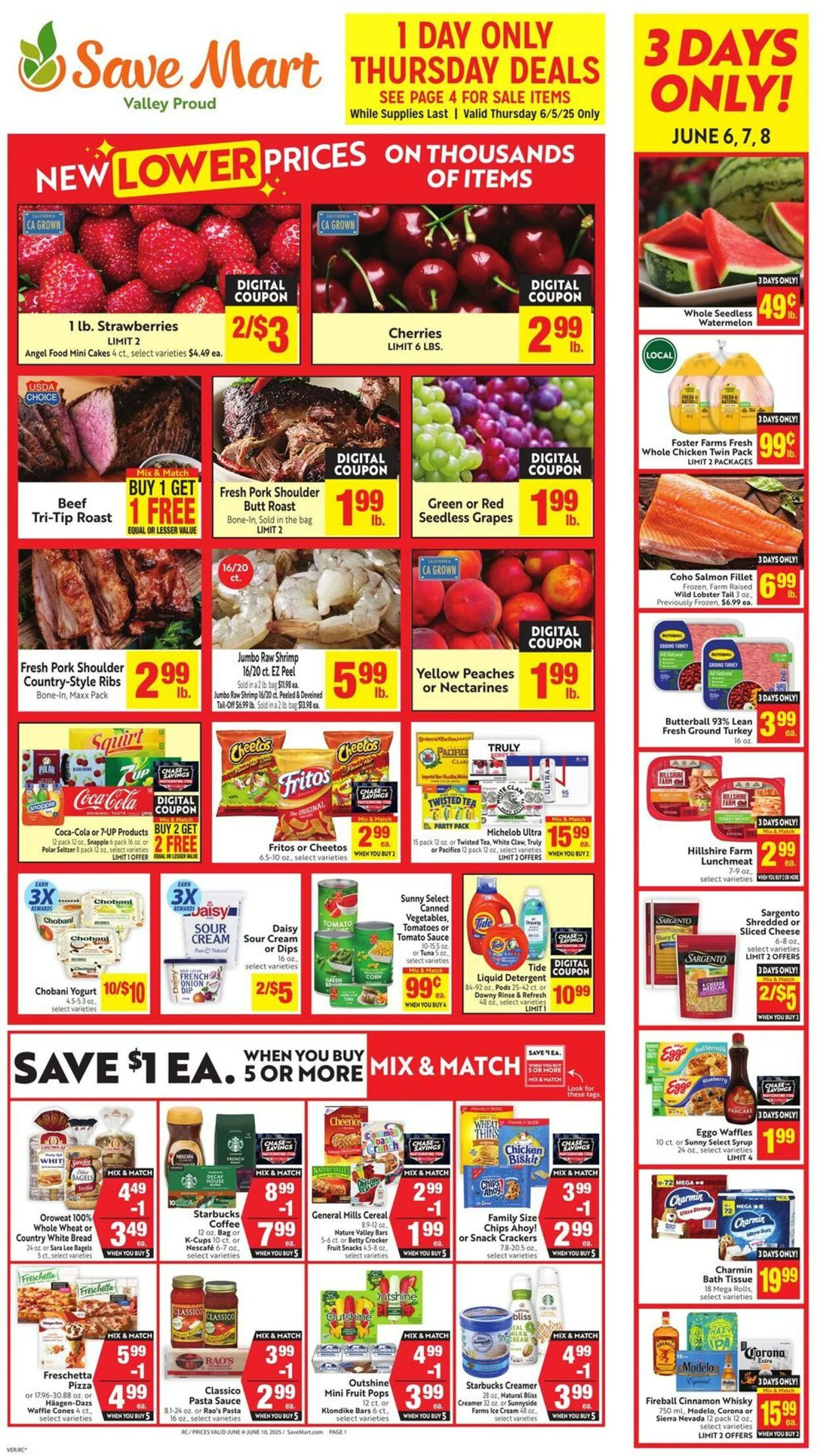 Weekly ad Save Mart Current weekly ad from June 4 to June 10 2025 - Page 1