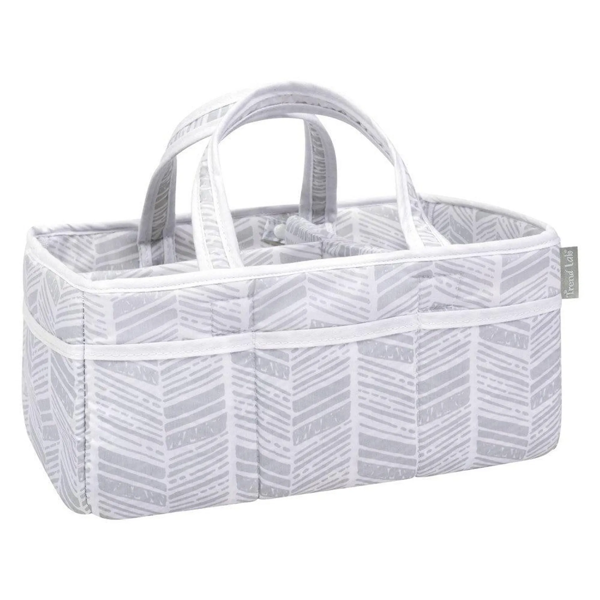 Trend Lab Storage Caddy - Gray Herringbone