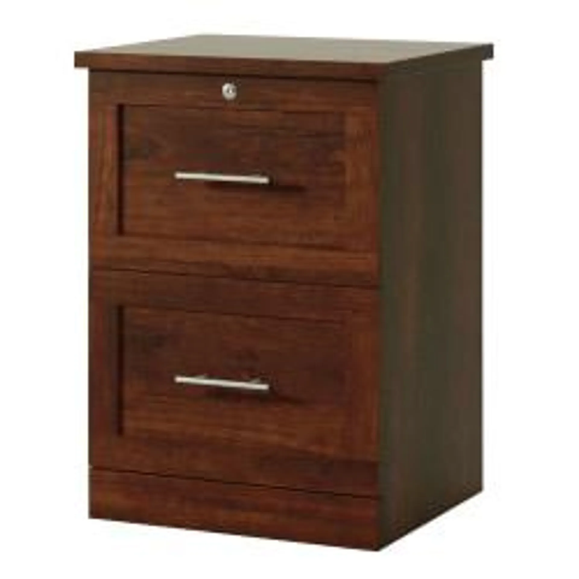 Realspace® 17"D Vertical 2-Drawer File Cabinet, Mulled Cherry