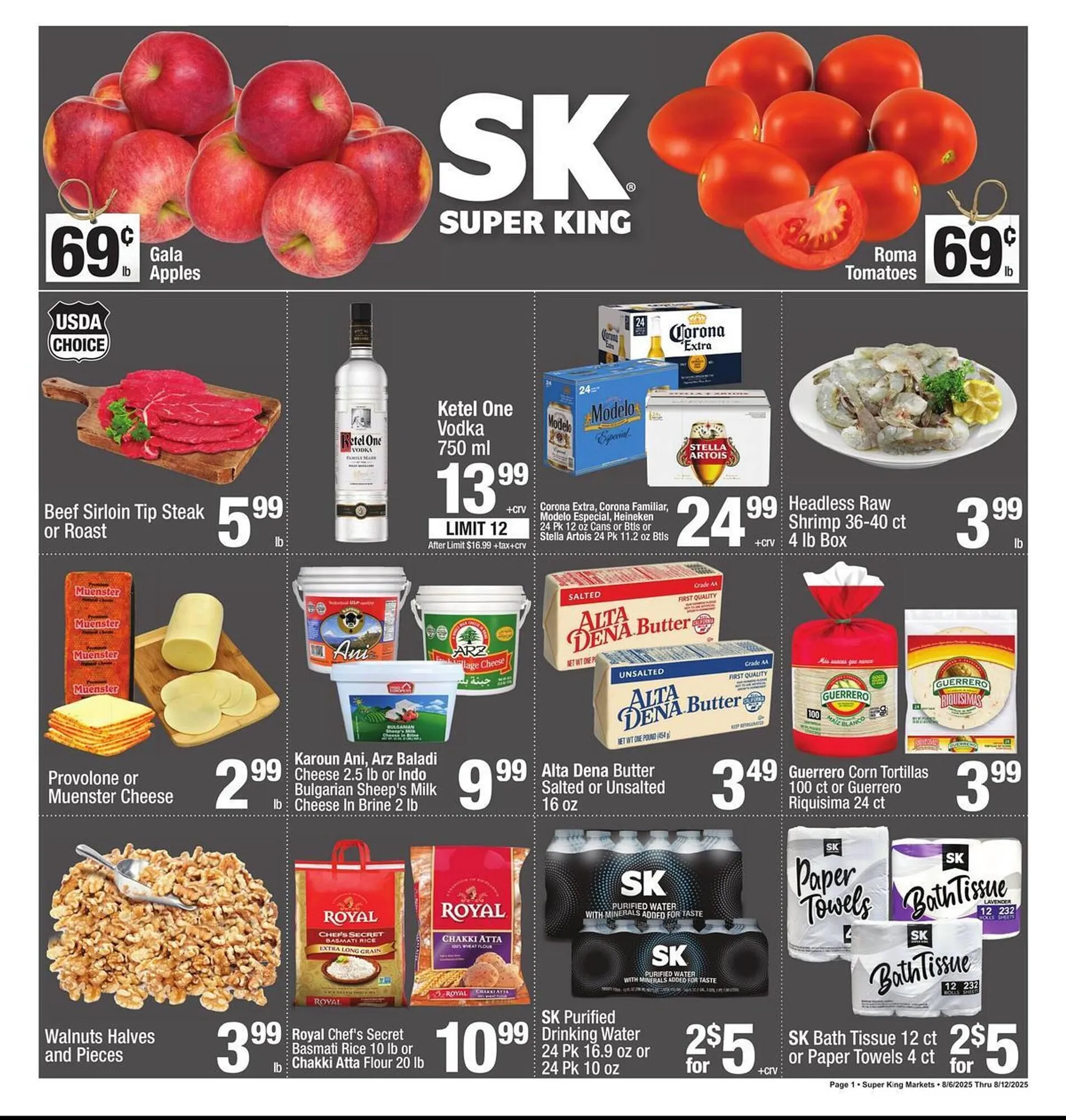 Weekly ad Super King Markets Weekly Ad from August 6 to August 12 2025 - Page 1