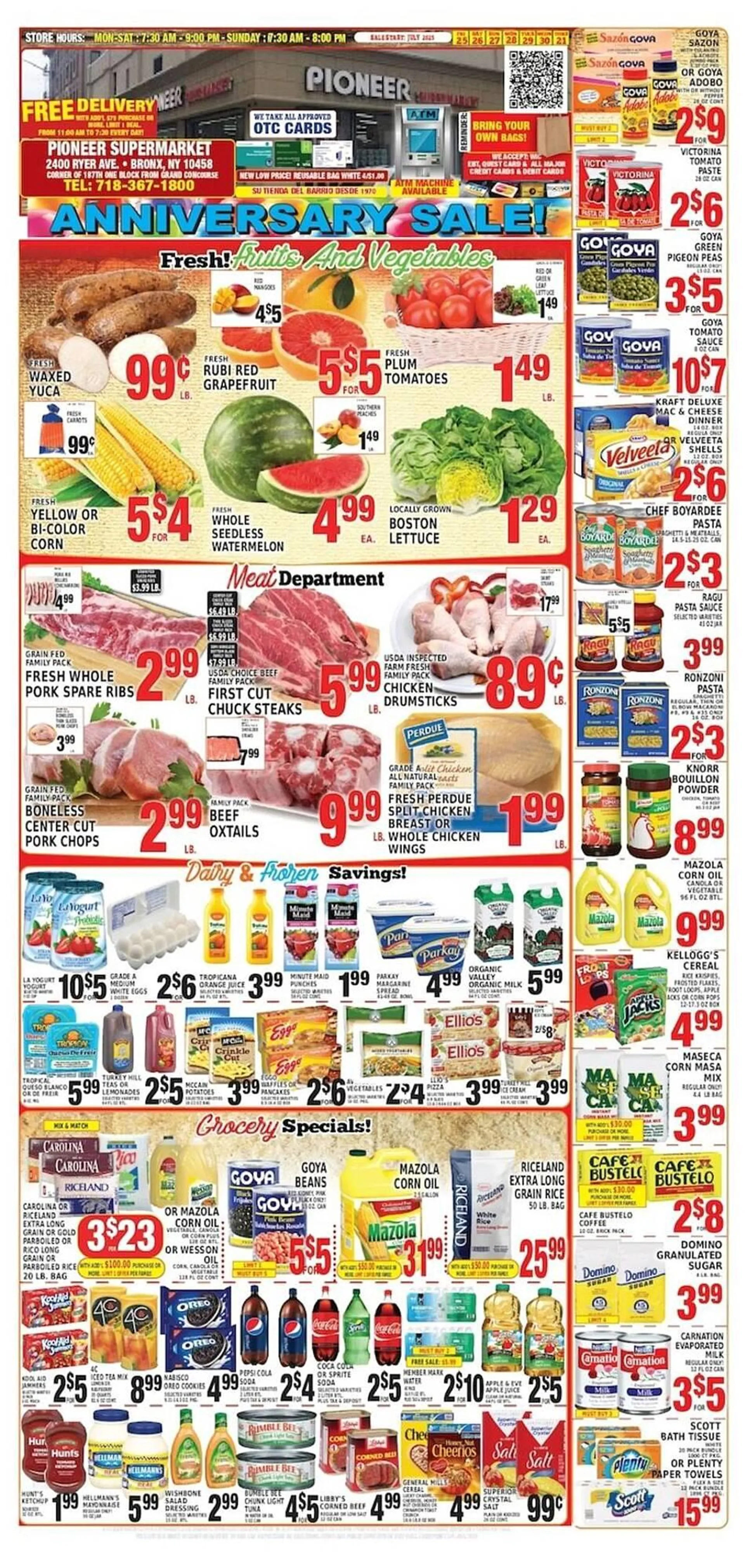 Weekly ad Pioneer Supermarkets Weekly Ad from July 25 to July 31 2025 - Page 1