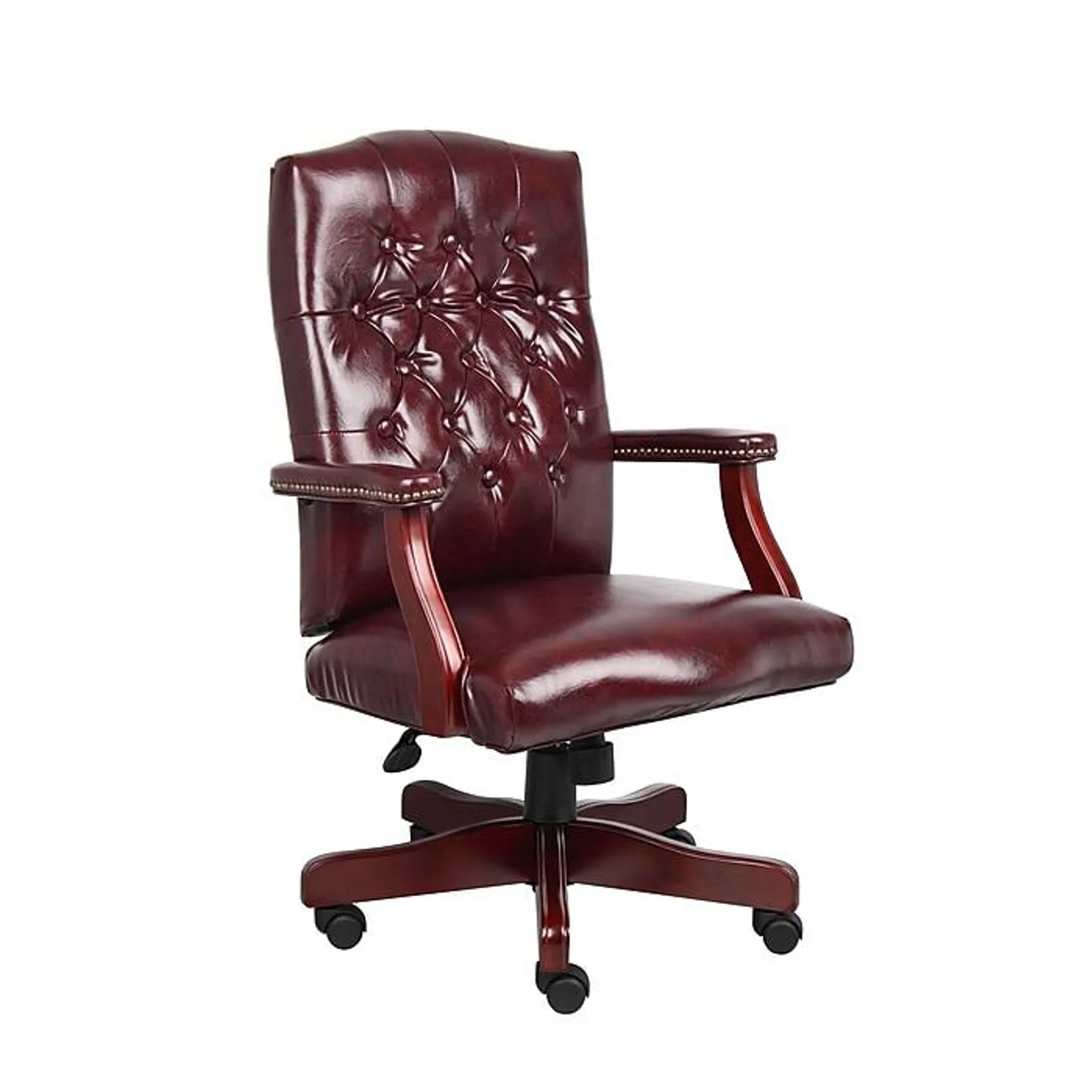 Boss Classic Vinyl Executive Oxblood Chair,