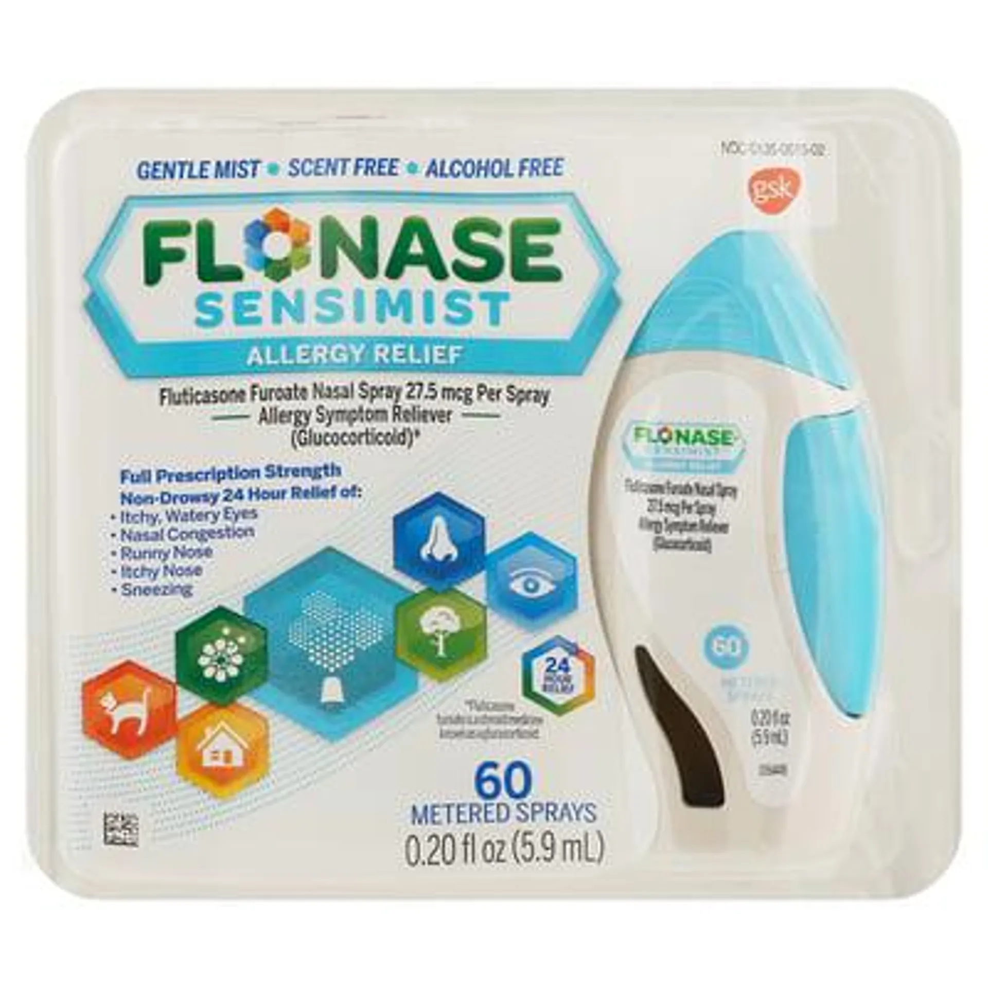 Flonase, Sensimist - Allergy Relief Nasal Spray