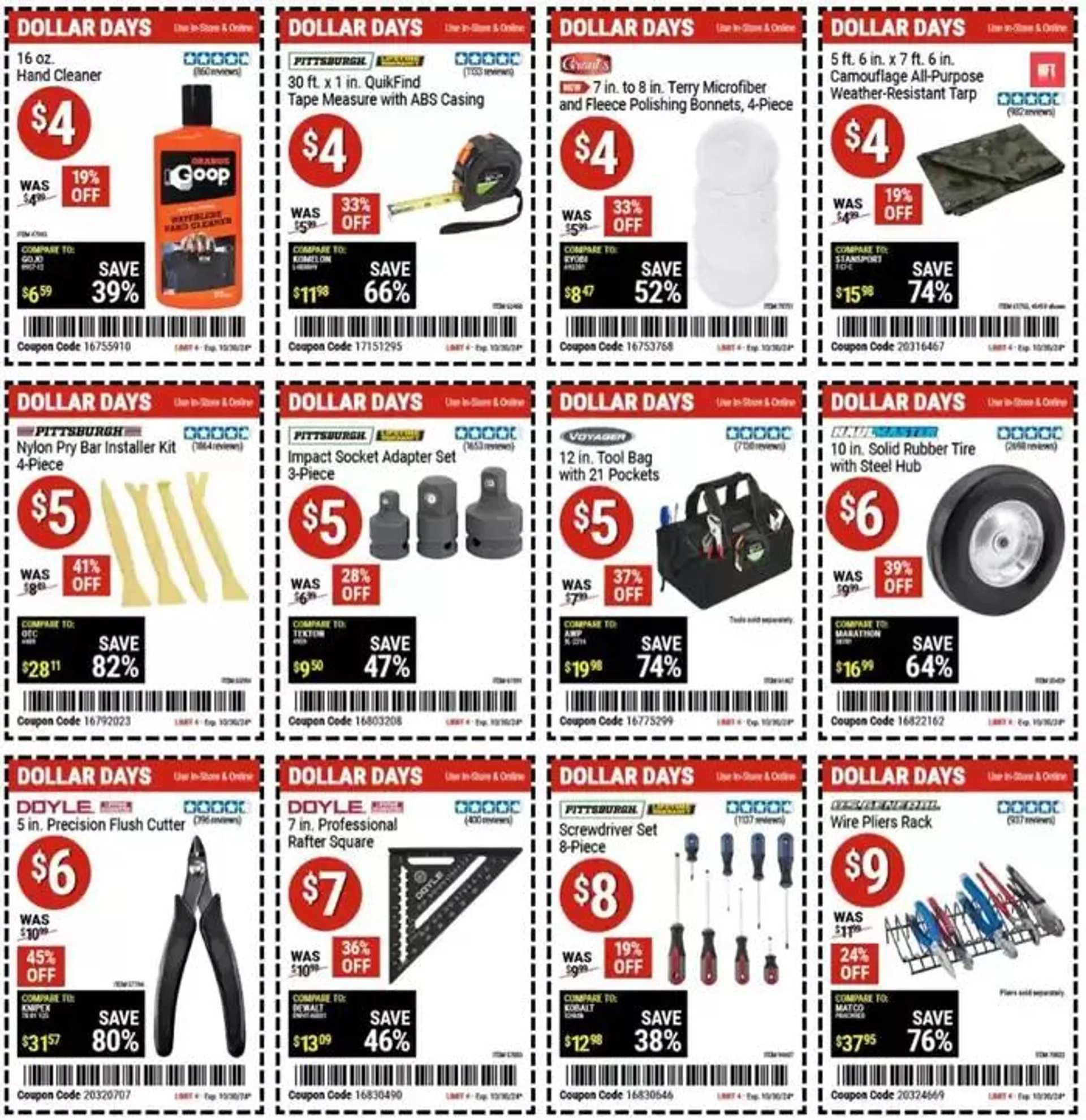 Weekly ad Harbor Freight Tools weekly ad from October 17 to October 31 2024 - Page 2