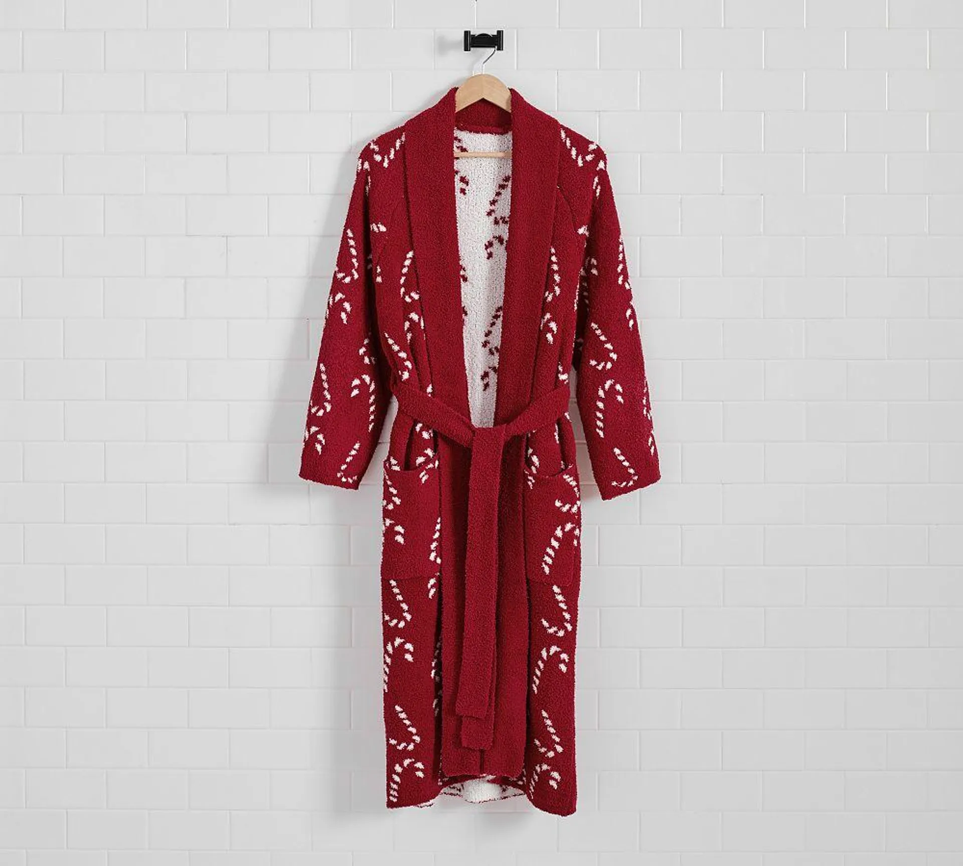 Candy Cane Jacquard Robe