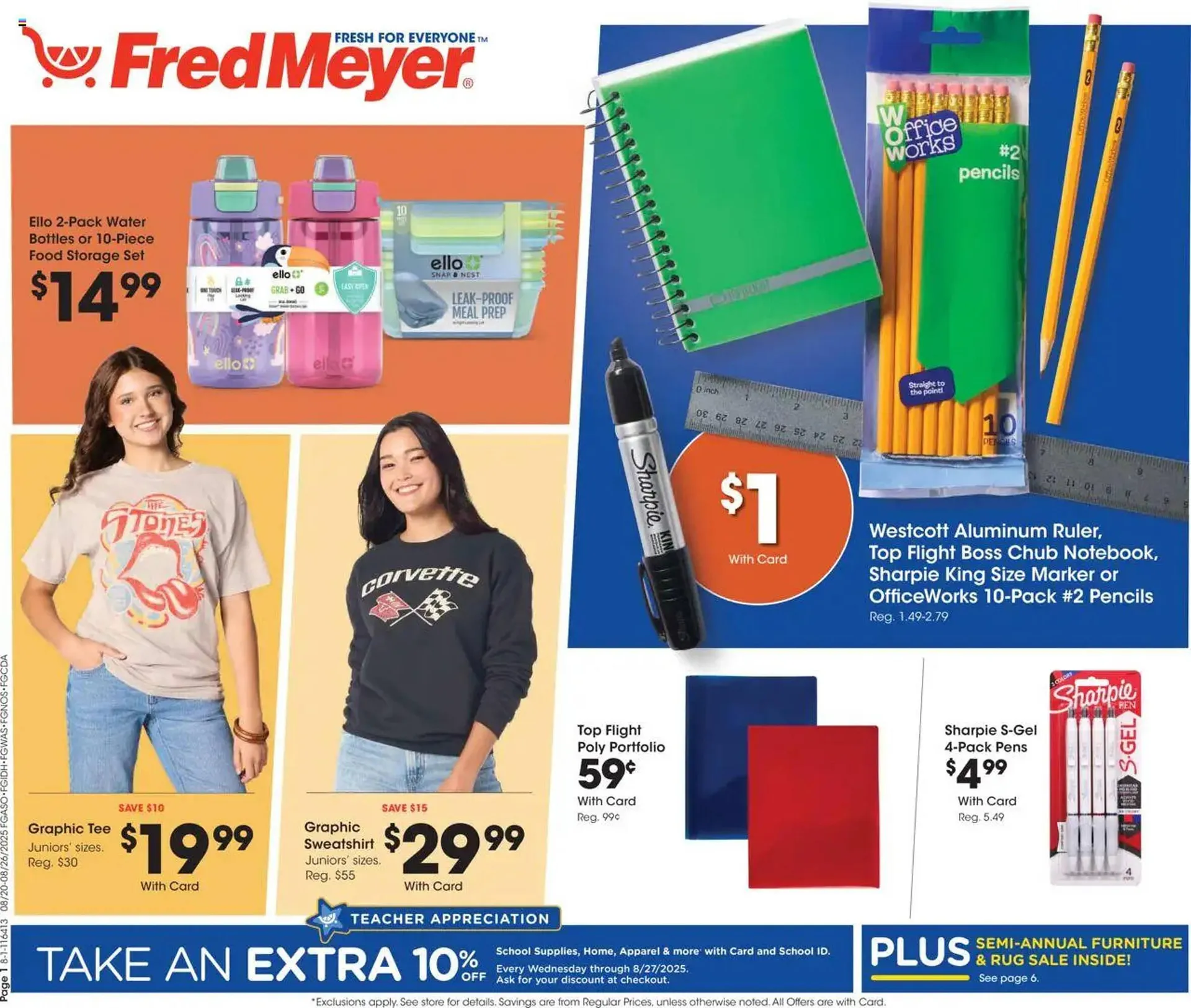 Weekly ad Fred Meyer Weekly Ad from August 20 to August 27 2025 - Page 1