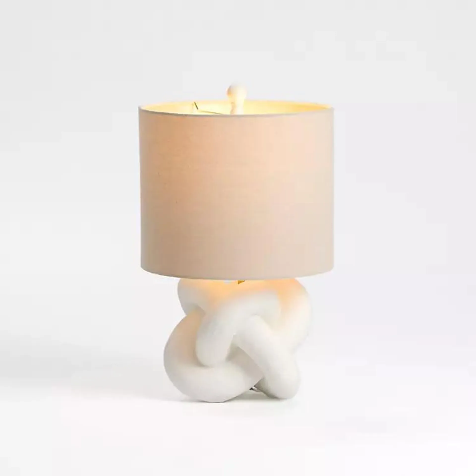 White Knot Table Lamp
