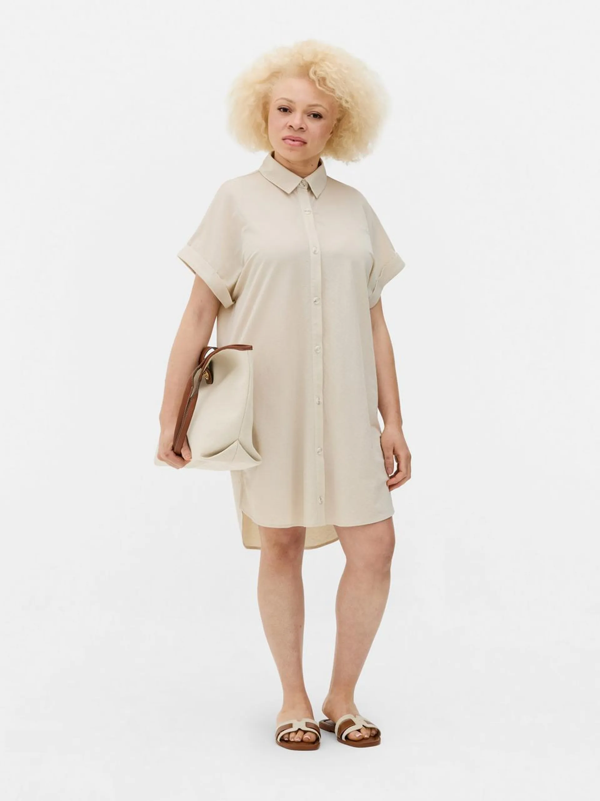 Vestido camisero corto