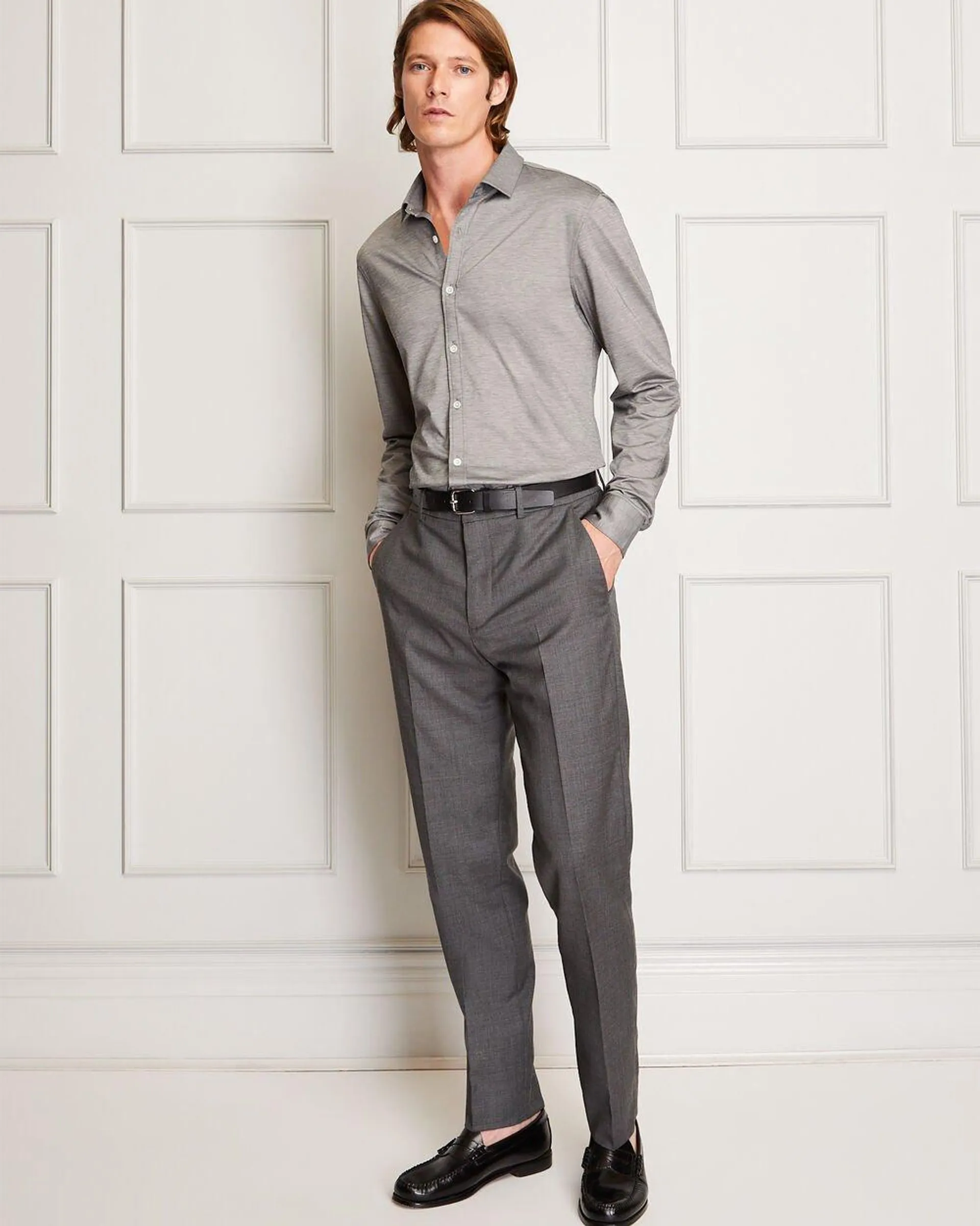 Marzotto Tapered Wool Trouser