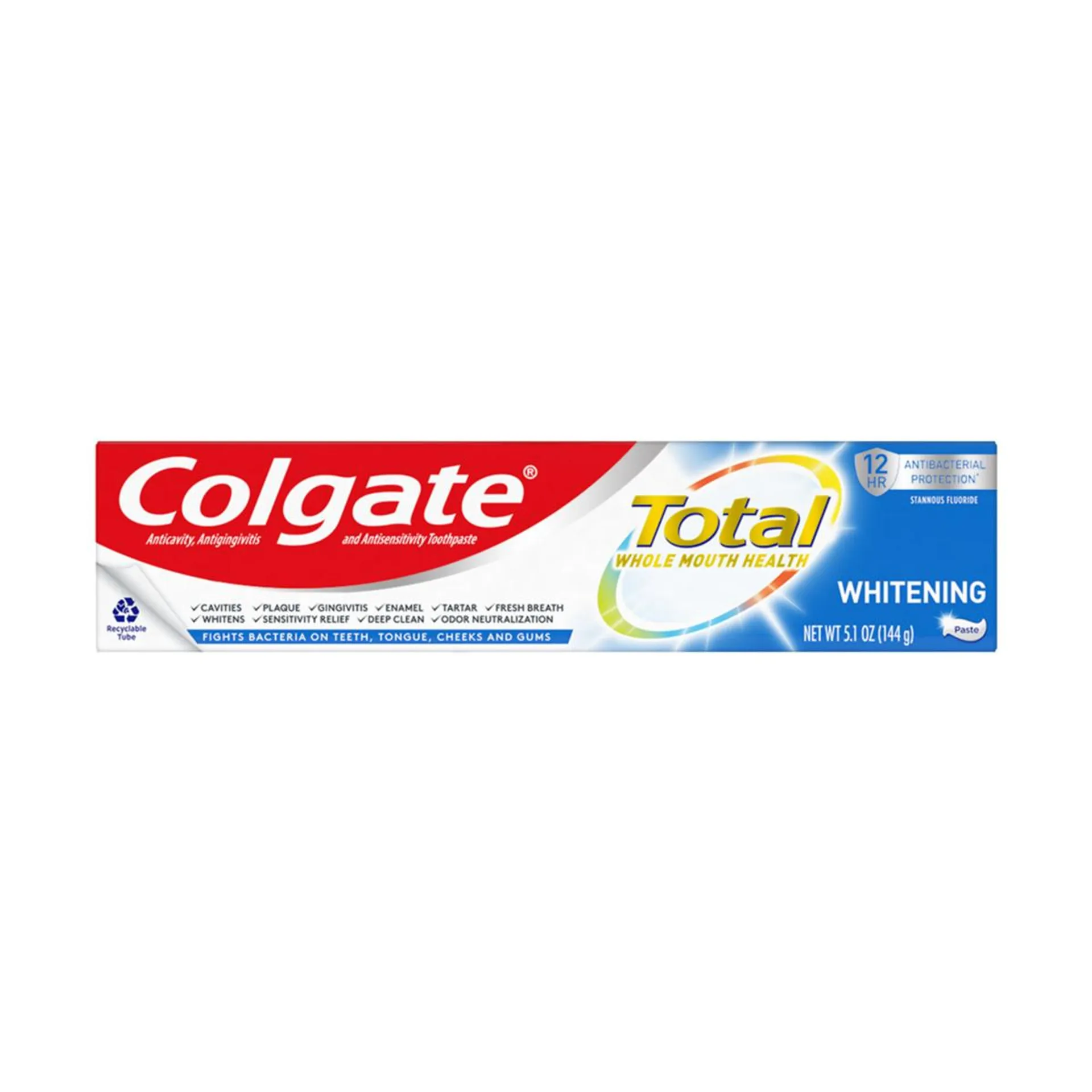 Colgate Total Whitening Toothpaste, 5.1 oz