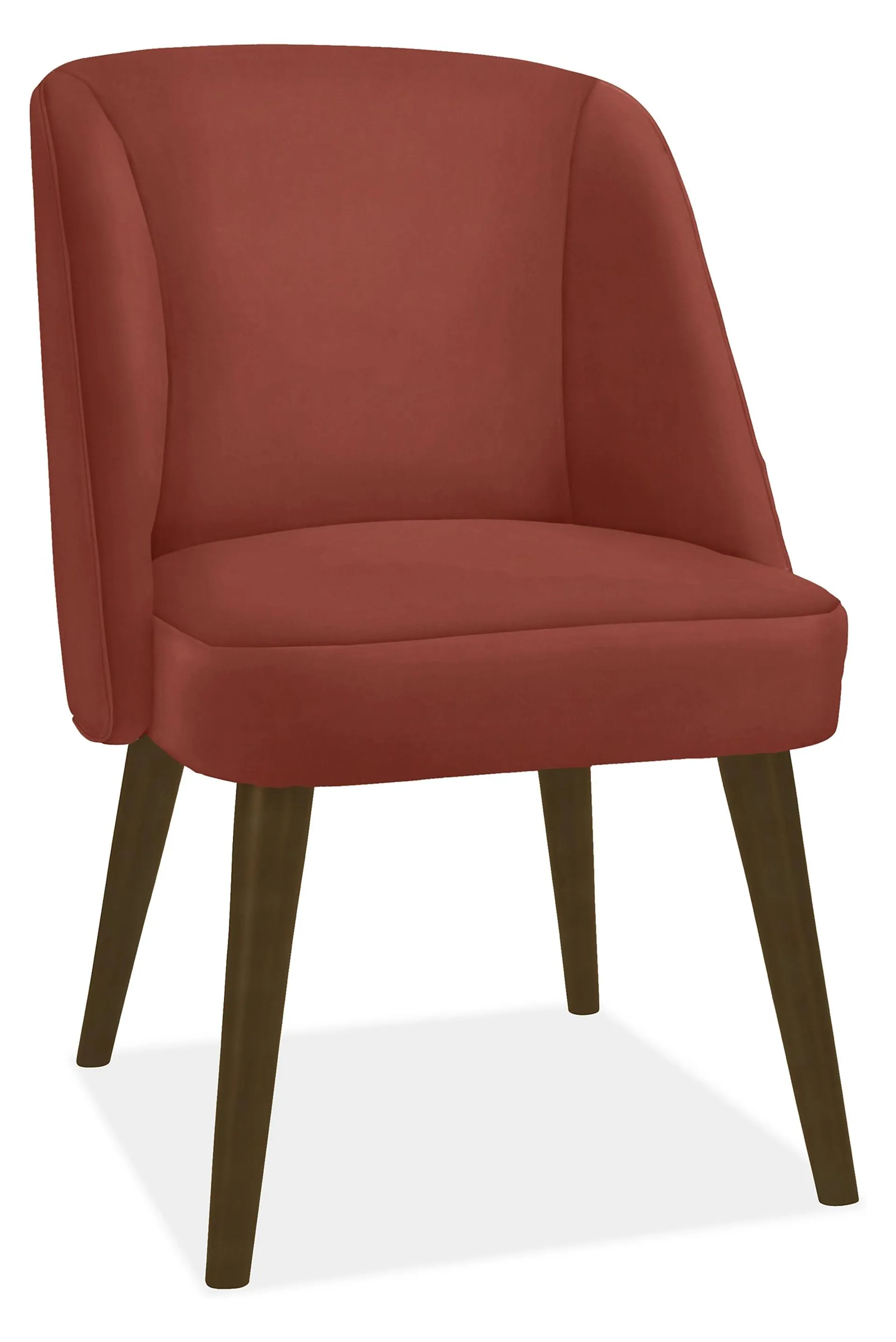 Cora Side Chair in Vance Paprika with Charcoal Legs