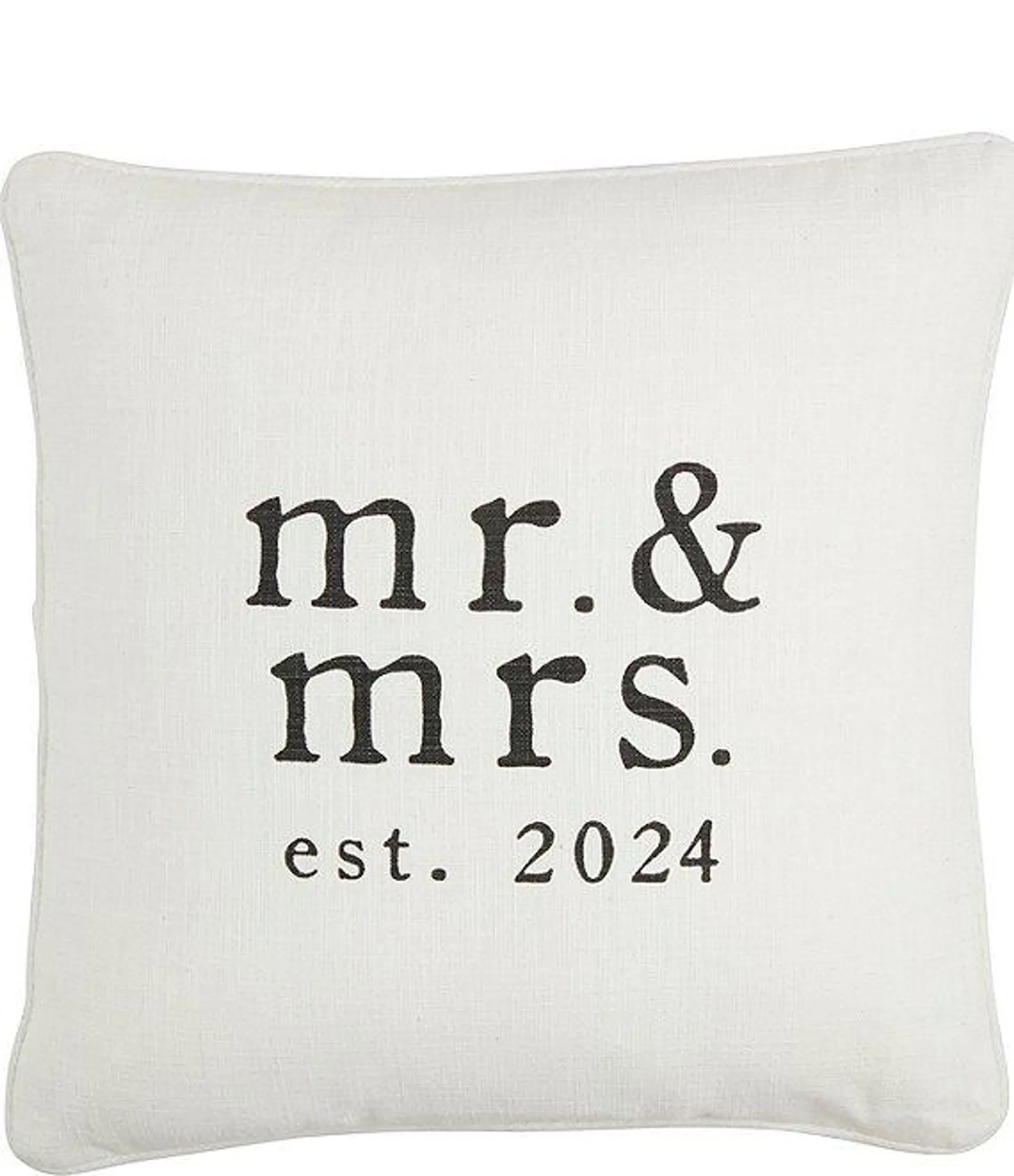 Wedding Collection Mr. & Mrs. Est. 2024 Square Pillow