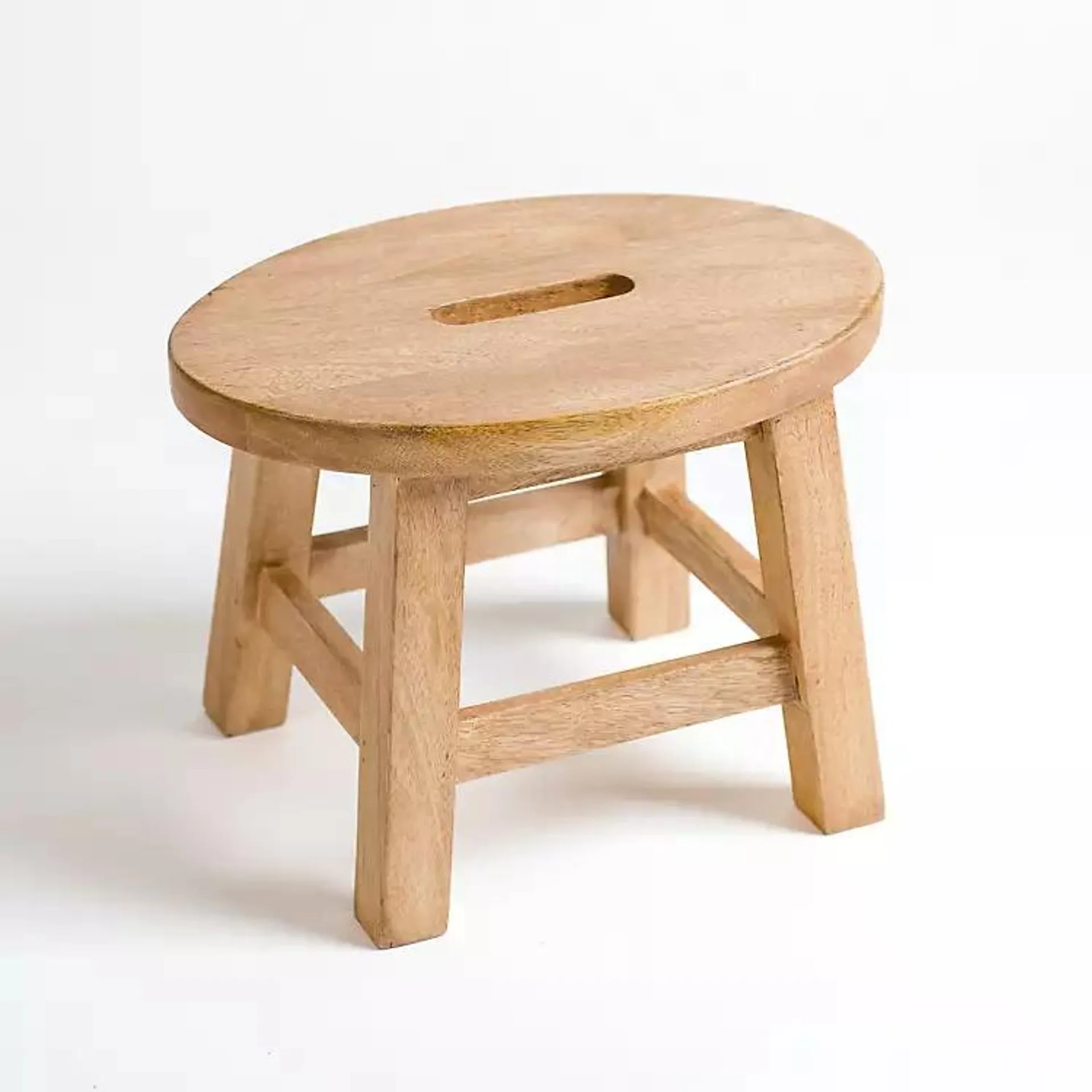 Small Natural Wood Step Stool