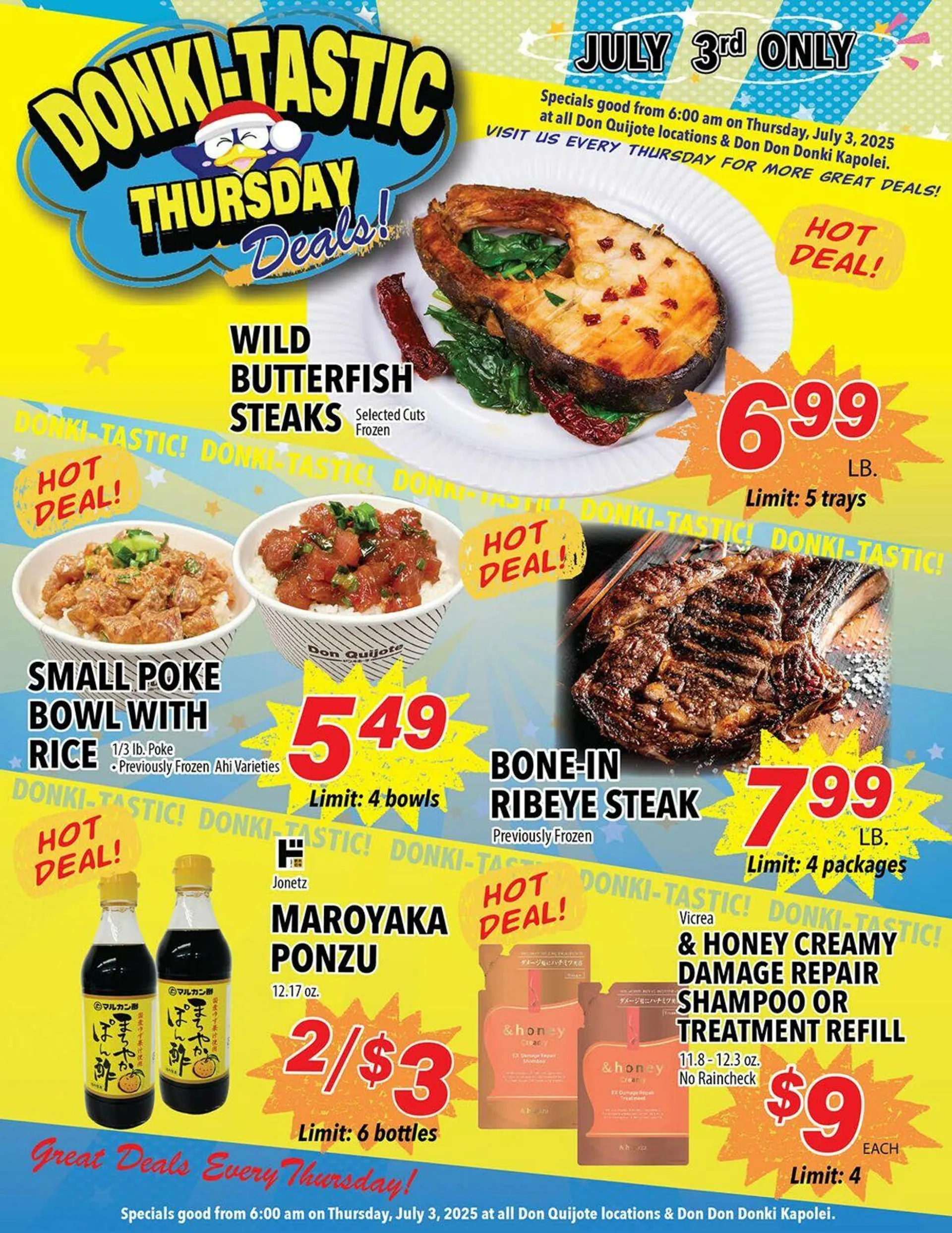 Weekly ad Don Quijote Hawaii from July 3 to July 17 2025 - Page 1
