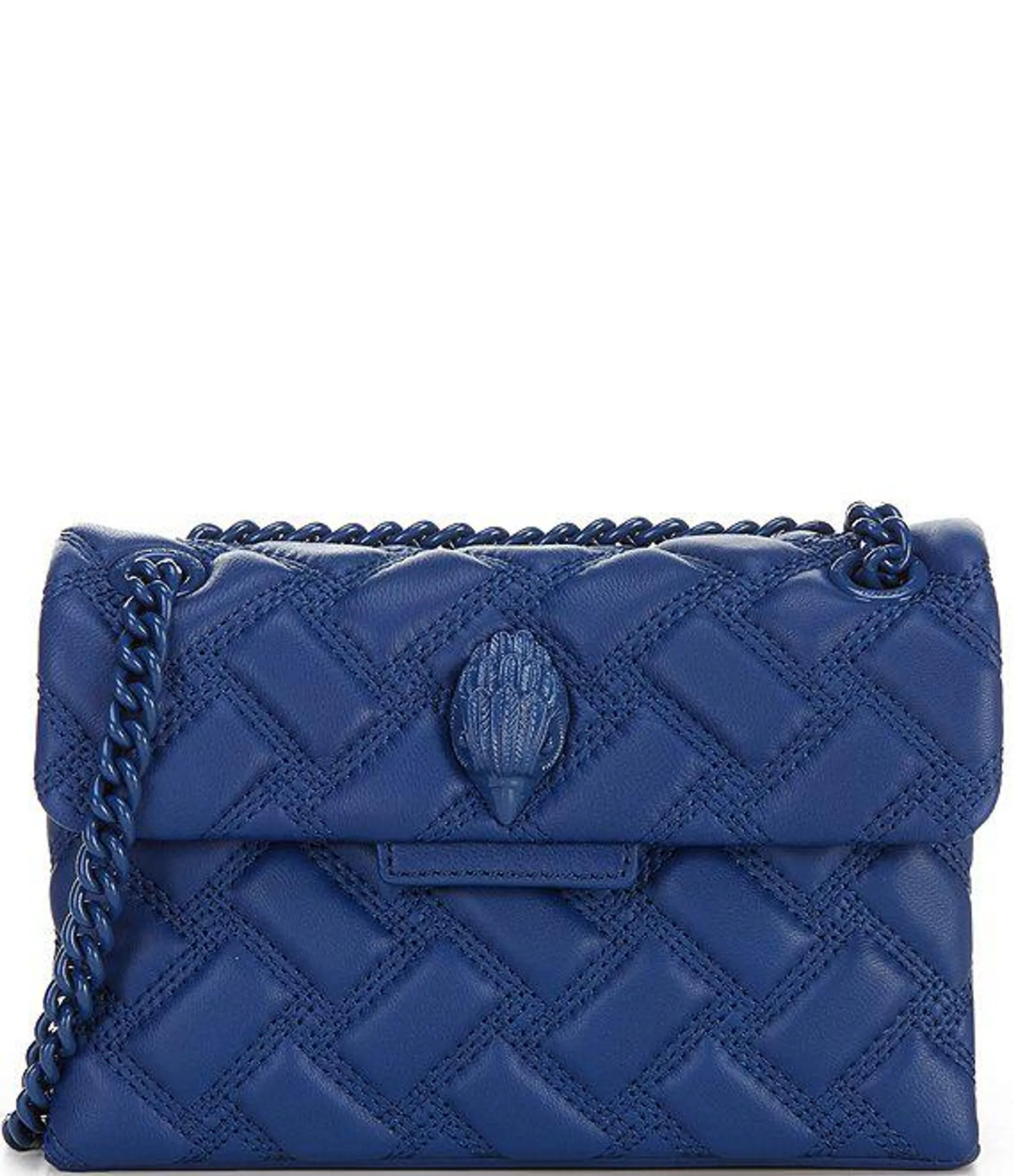 Navy Drench Mini Quilted Crossbody Bag