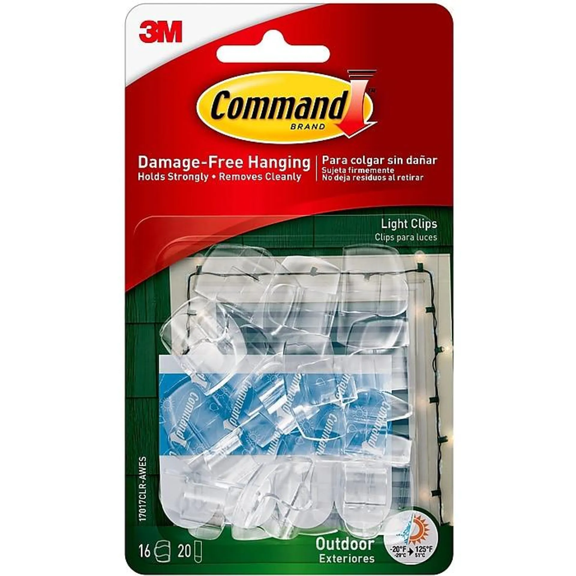 Command Small Cord & Light Clips,