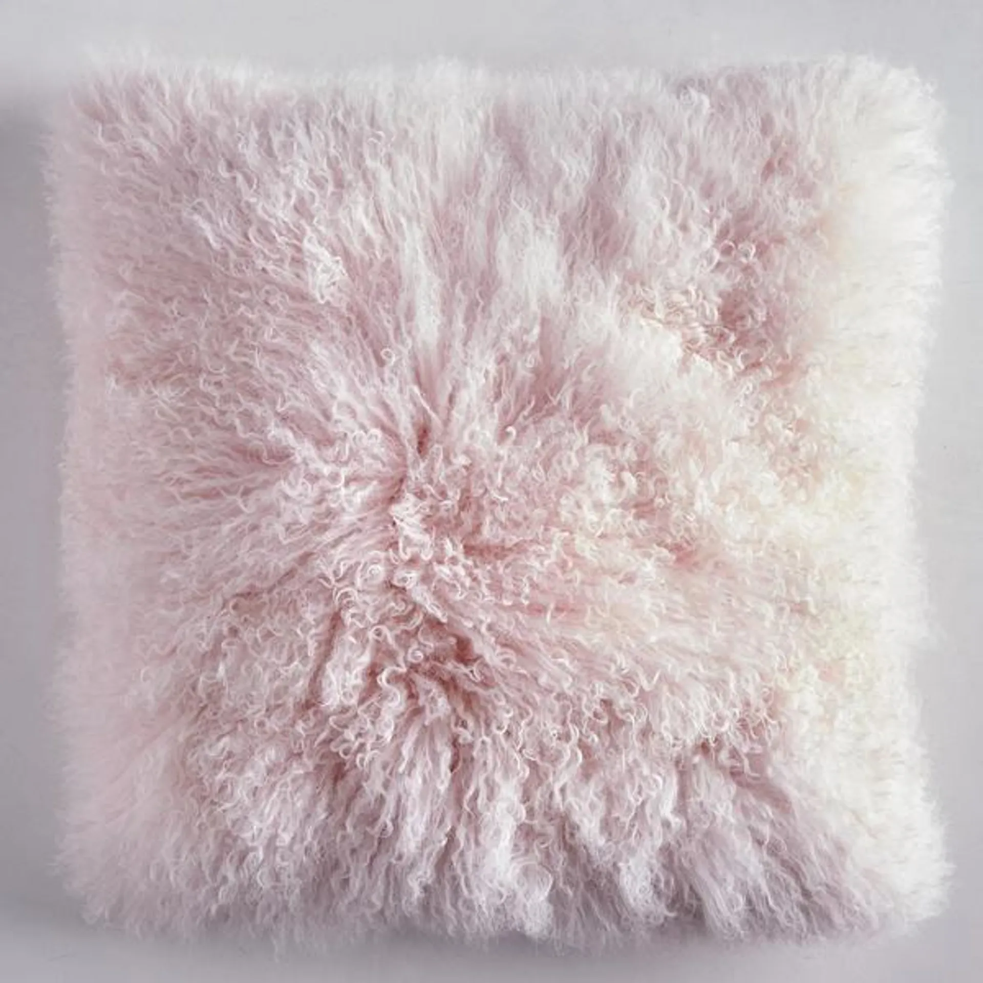 Mongolian Pillow 22" - Blush